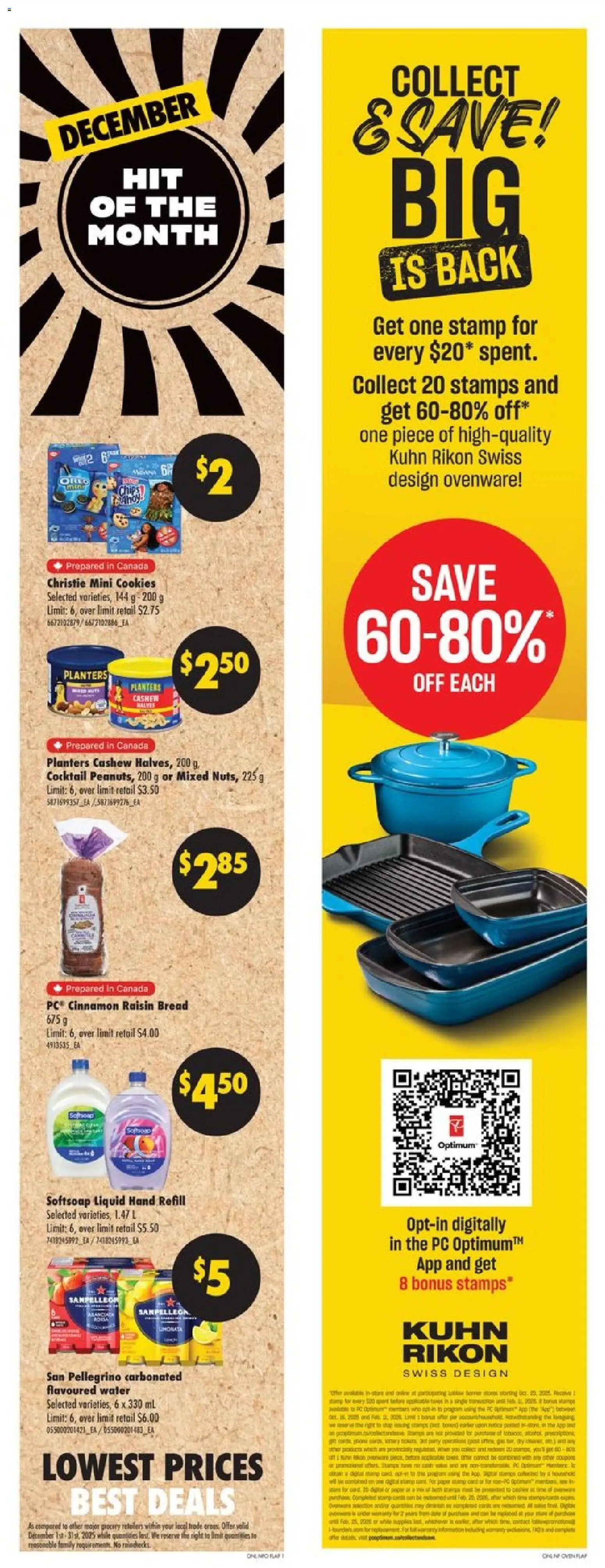 No Frills flyer valid from 25.12.2025 | Page: 5 | Products: Nuts, Cookies, PC, Soap