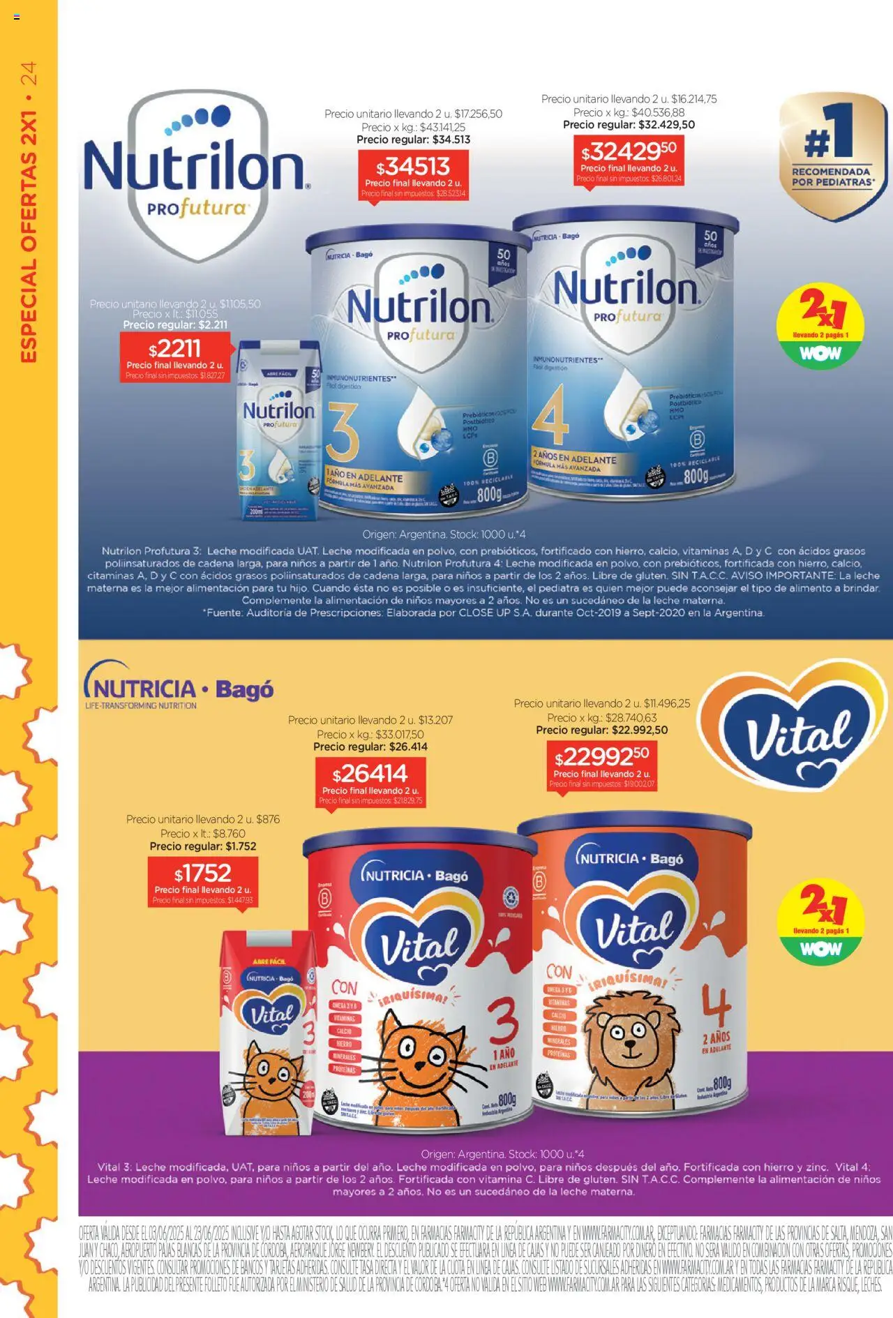 Farmacity catálogo │ válido desde el 03.06.2025 | Página: 24 | Productos: Vitaminas, Cadena, Leche
