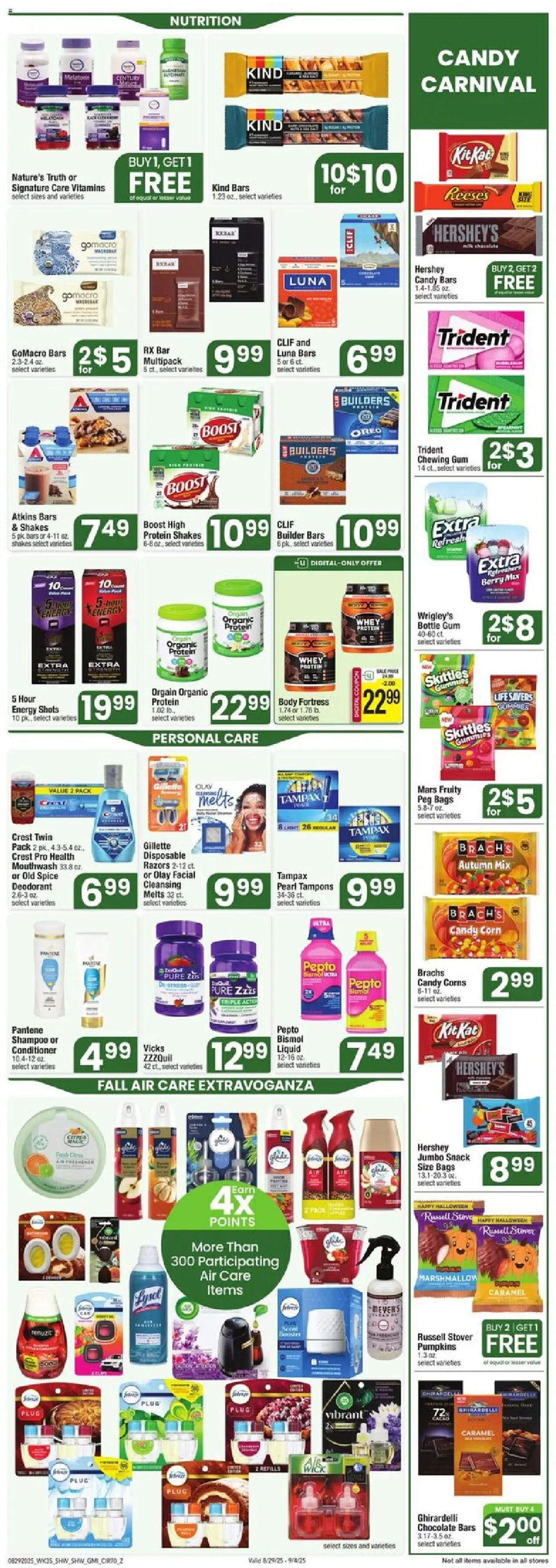 Shaw's Weekly Ad - valid from 29.08.2025 | Page: 5 | Products: Shampoo, Deodorant, Mouthwash, Tampons