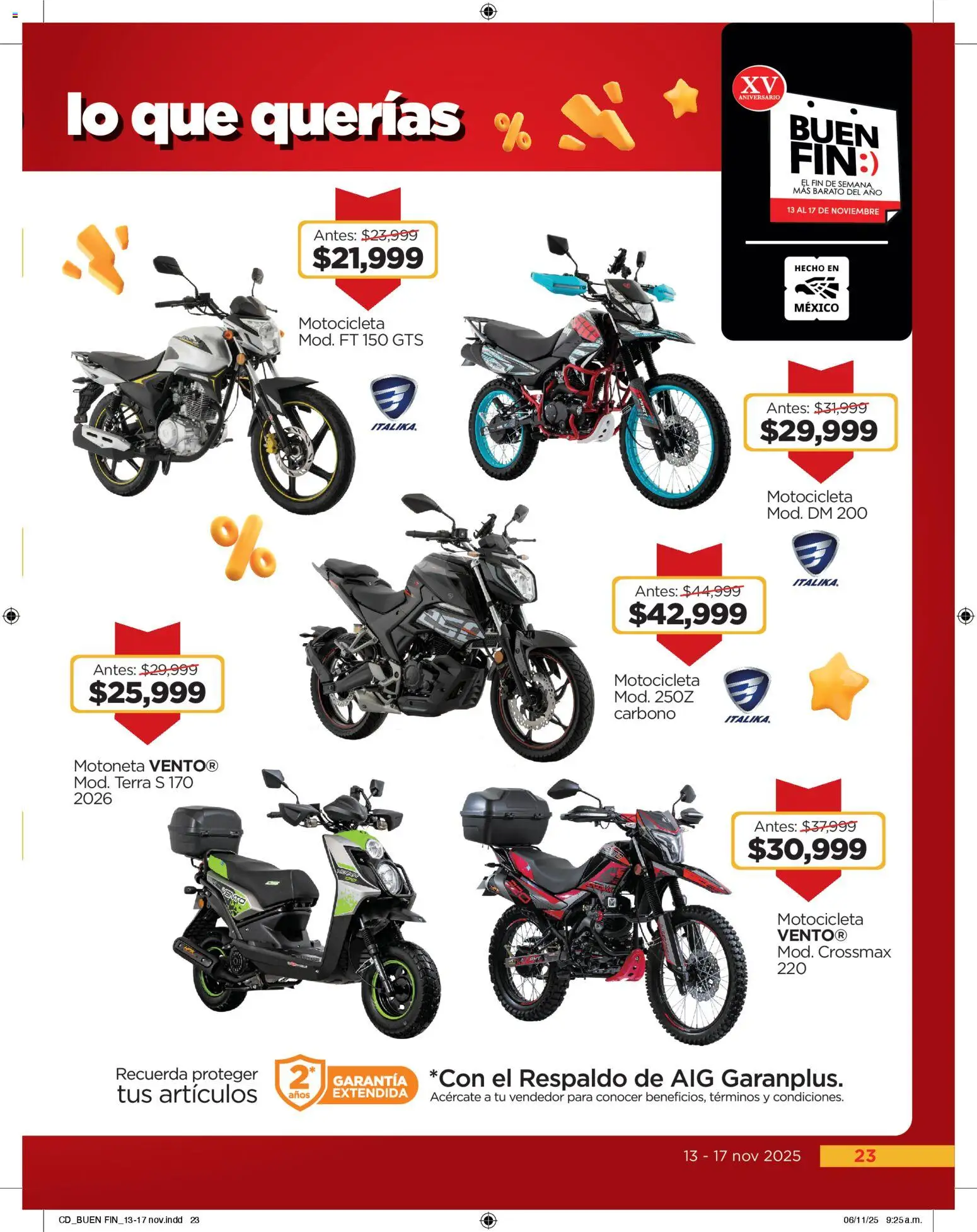 Nuevas ofertas de Chedraui válidas en toda la República Mexicana desde el 13.11.2025. ¡Encuentra las mejores ofertas en Chedraui Buen Fin! | Página: 23