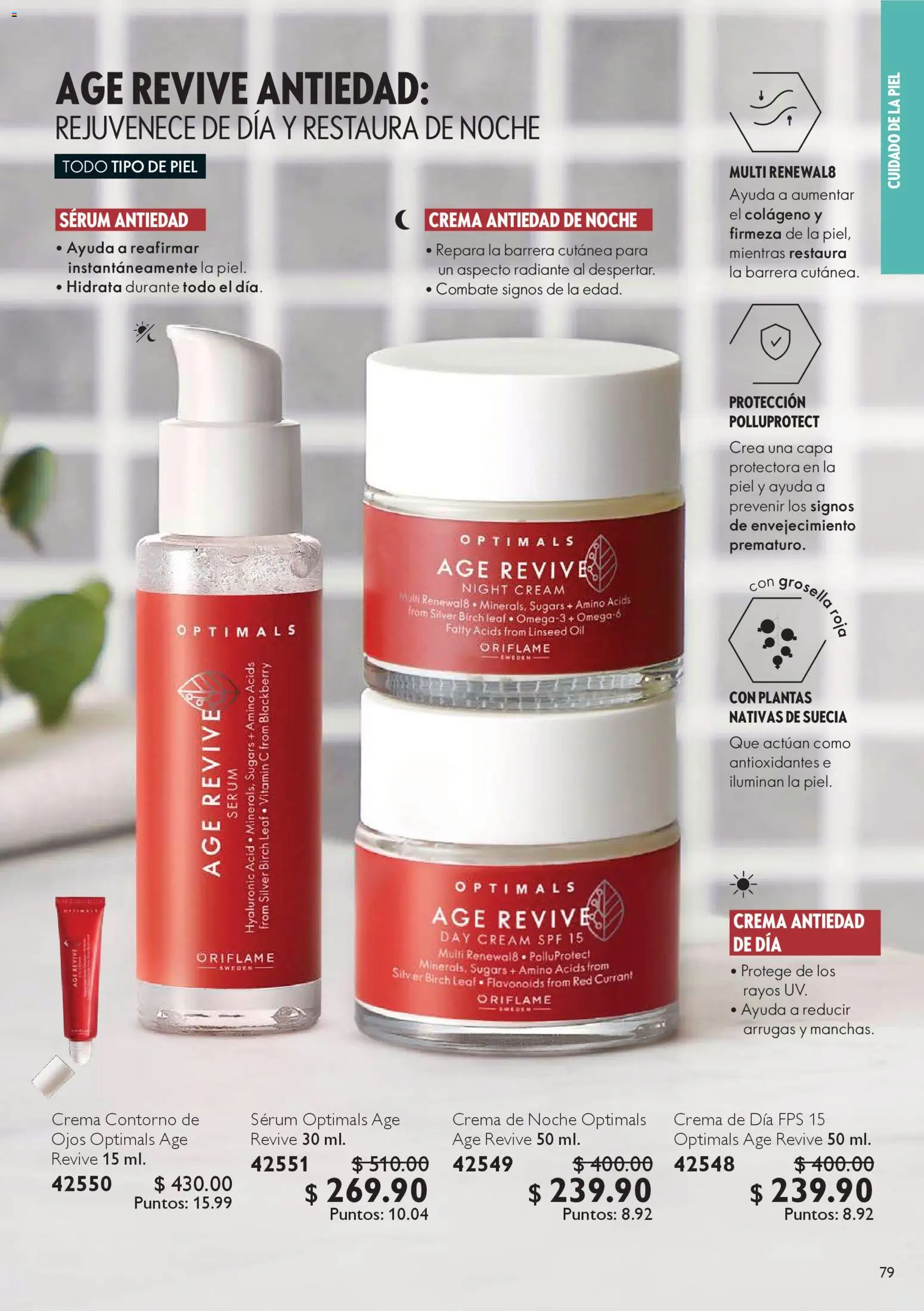 Nuevas ofertas de Oriflame válidas en toda la República Mexicana desde el 06.12.2025. ¡Encuentra las mejores ofertas en Oriflame campaña 12 2025! | Página: 79 | Productos: Serum, Crema, Contorno, Radiante