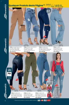 Quatro Estações - Catálogo 09-10-11-12 - Pré-Visualização do folheto da loja Quatro Estações, válido de 01.09.2025 | Página: 46 | Produtos: Cinta modeladora, Jeans