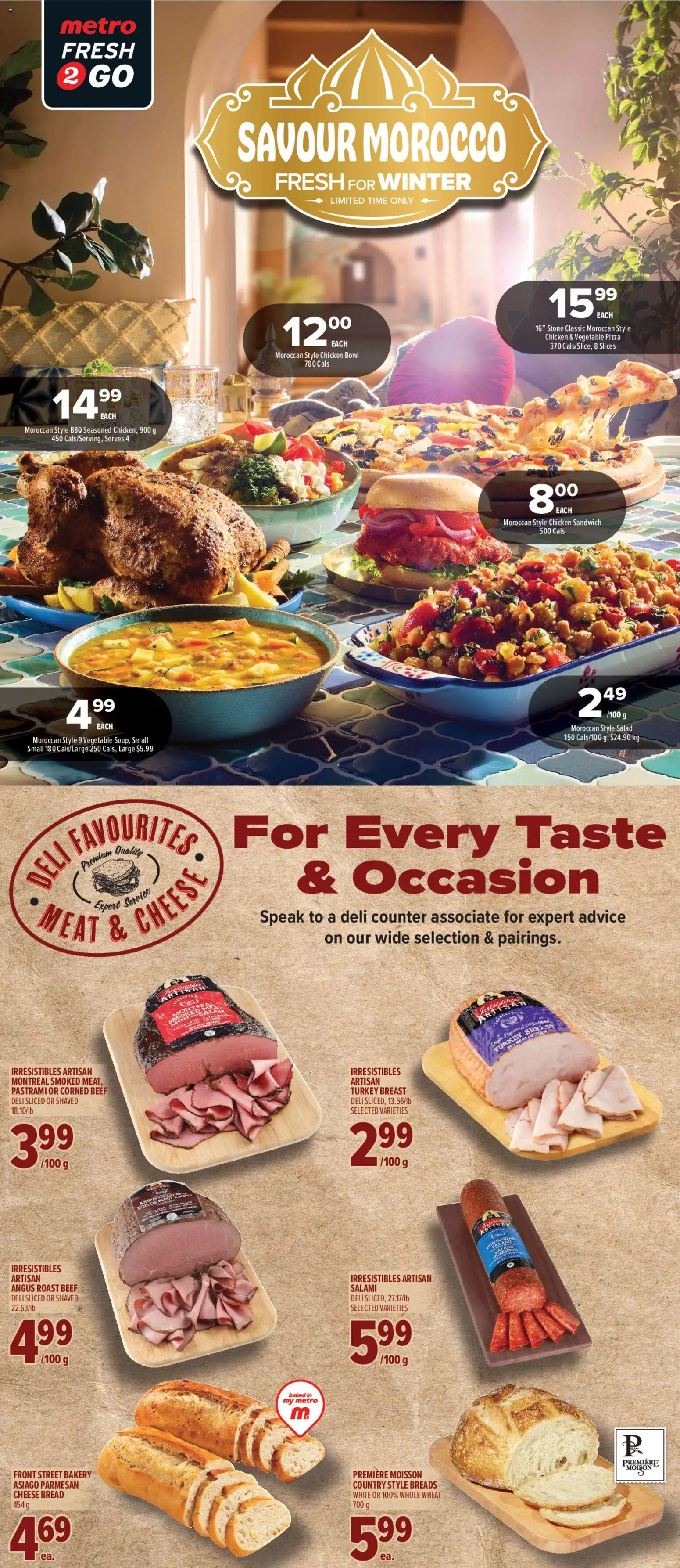 Metro flyer valid from 08.01.2026 | Page: 9 | Products: Bakery, Salami, Pizza, Chicken