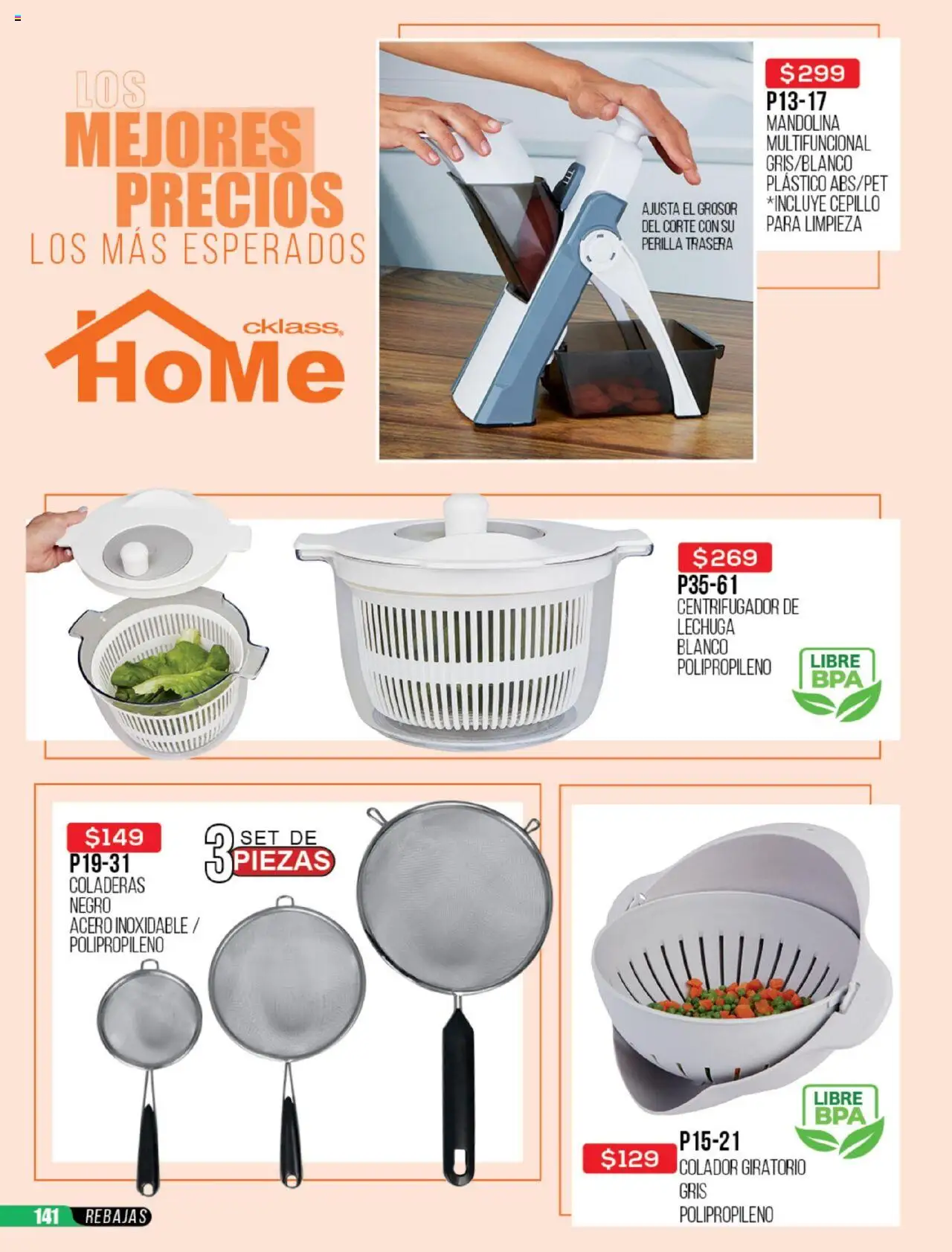 Nuevas ofertas de Cklass válidas en toda la República Mexicana desde el 23.06.2025. ¡Encuentra las mejores ofertas en Cklass catálogo Rebajas Sobre Calzado! | Página: 527 | Productos: Colador, Cepillo, Lechuga