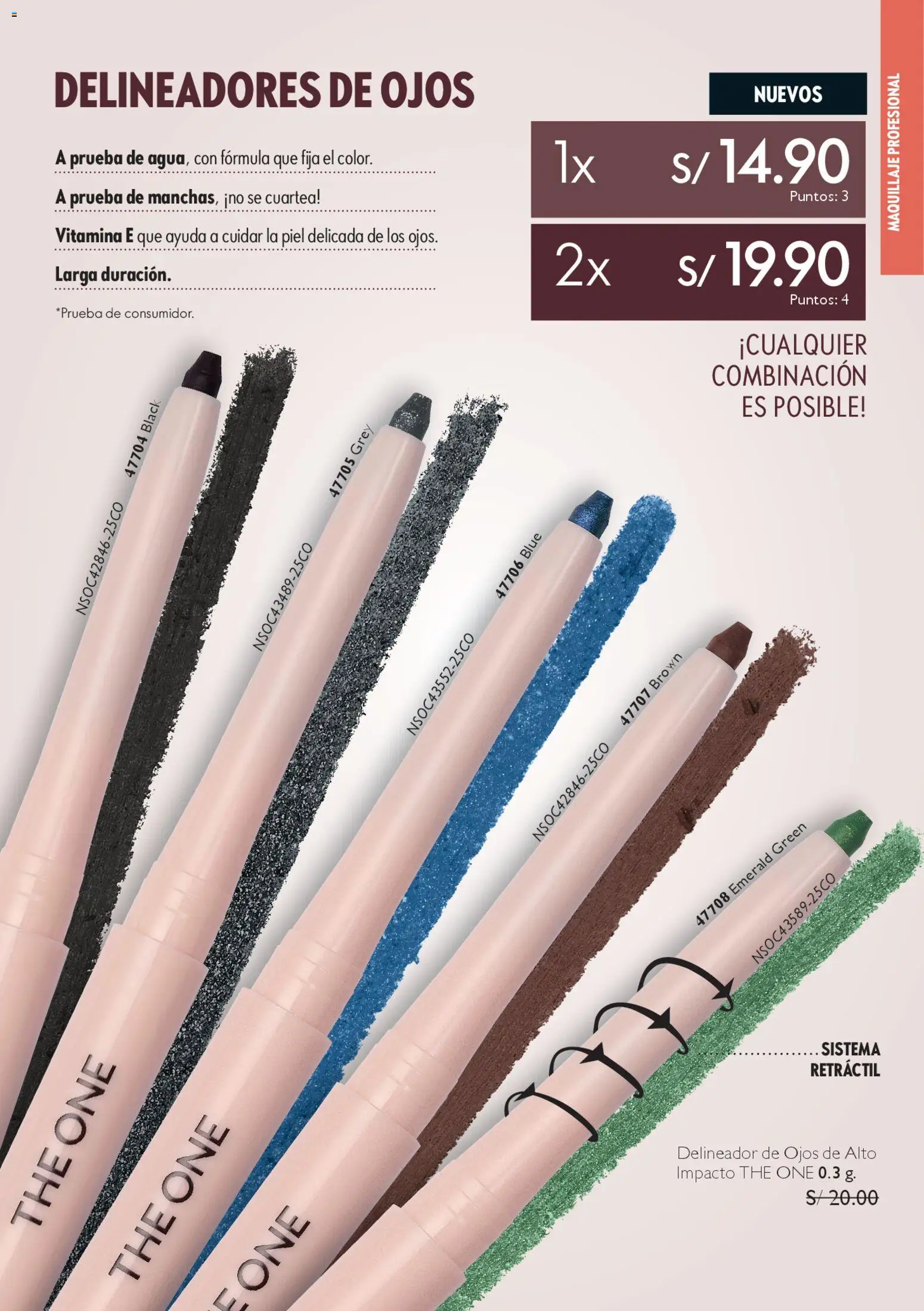 Catálogo Oriflame válido desde 06.12.2025 | Página: 57 | Productos: Delineador de ojos, Delineador, Maquillaje