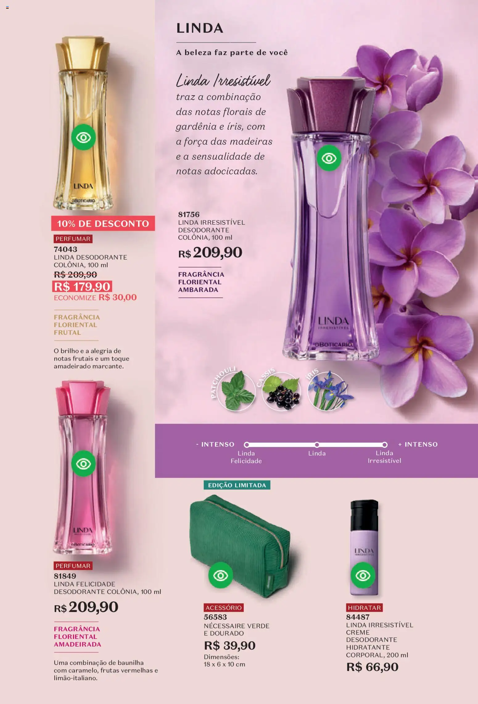 O Boticário Folheto - válido de 23.03.2026 | Página: 61 | Produtos: Madeiras, Desodorante, Necessaire, Creme