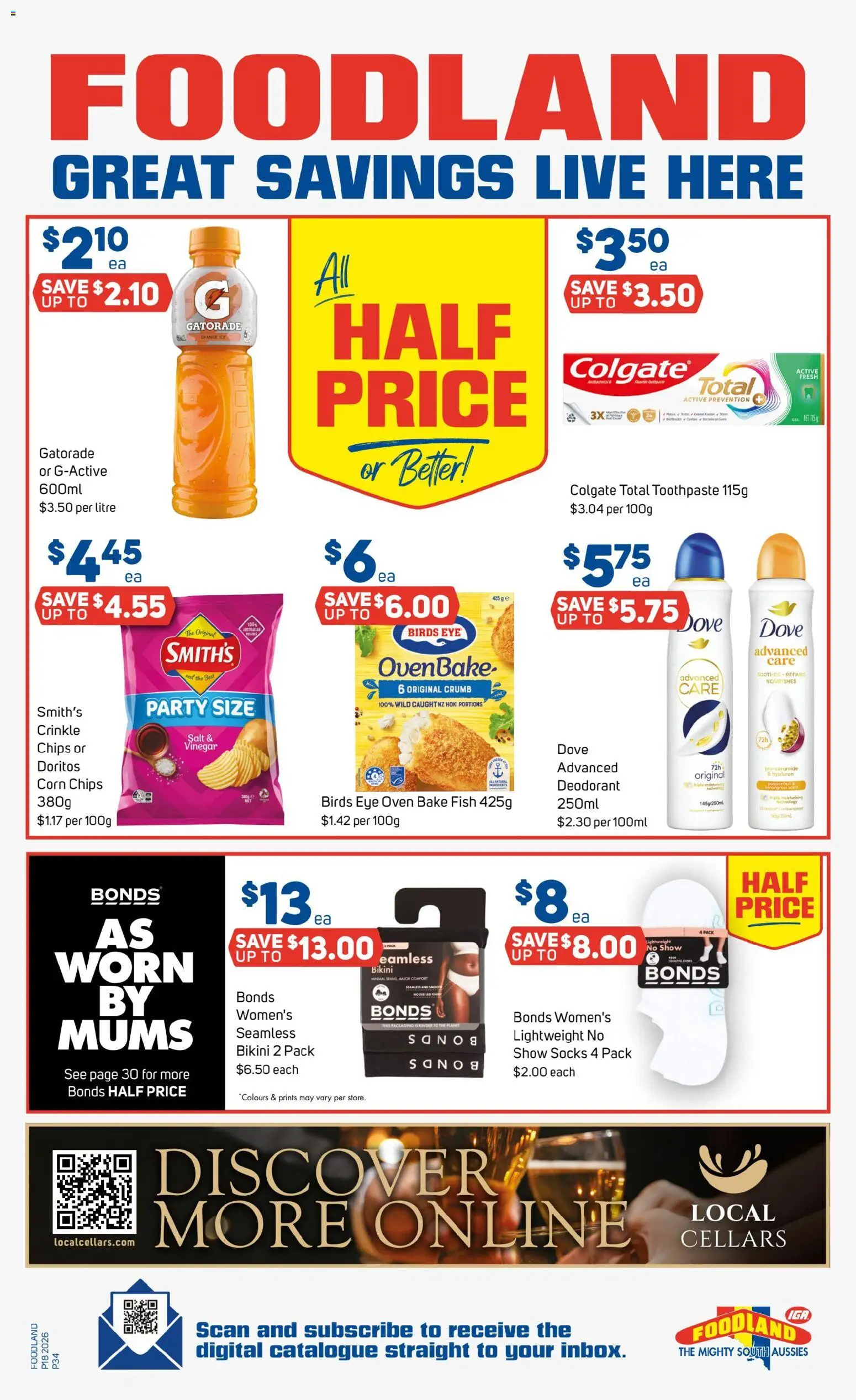 Foodland catalogue - valid from 29.04.2026 | Page: 34 | Products: Fish, Salt, Socks, Oven