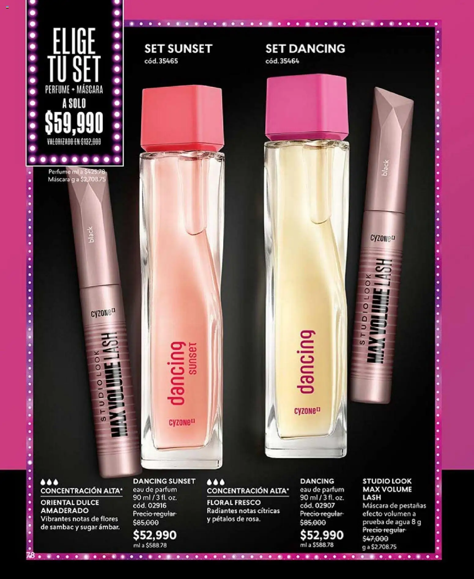 CyZone revista - valida desde el 01.02.2026 | Página: 78 | Productos: Agua, Perfume, Máscara