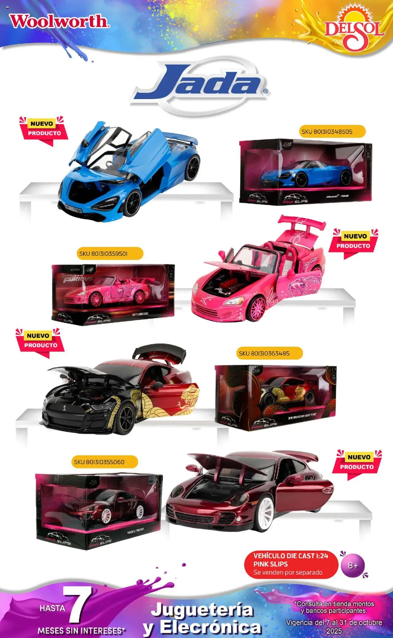 Nuevas ofertas de Del Sol y Woolworth válidas en toda la República Mexicana desde el 07.10.2025. ¡Encuentra las mejores ofertas en Del Sol y Woolworth - Catálogo Castillo Del Juguete! | Página: 158