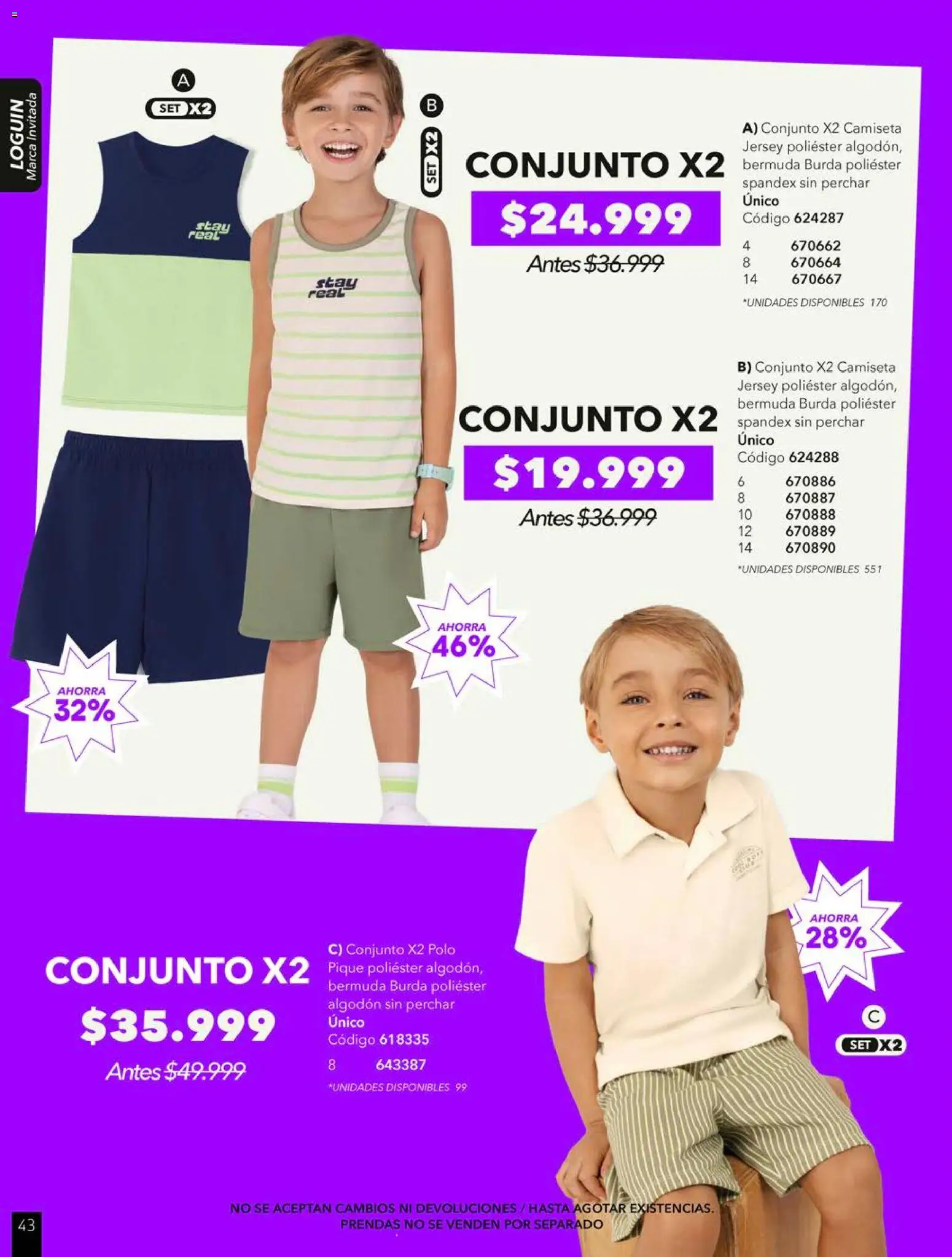 Pacifika revista - valida desde el 01.08.2026 | Página: 240 | Productos: Algodón, Bermuda, Camiseta, Conjunto