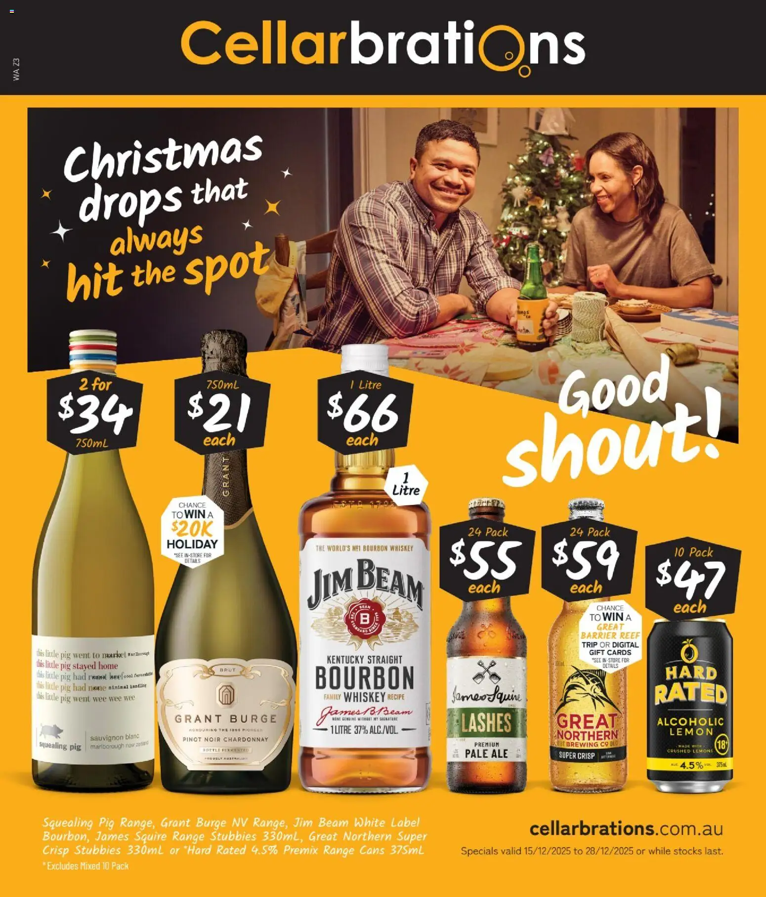 Cellarbrations catalogue - valid from 15.12.2025 | Page: 1 | Products: Bourbon, Whiskey, Lemon, Digital