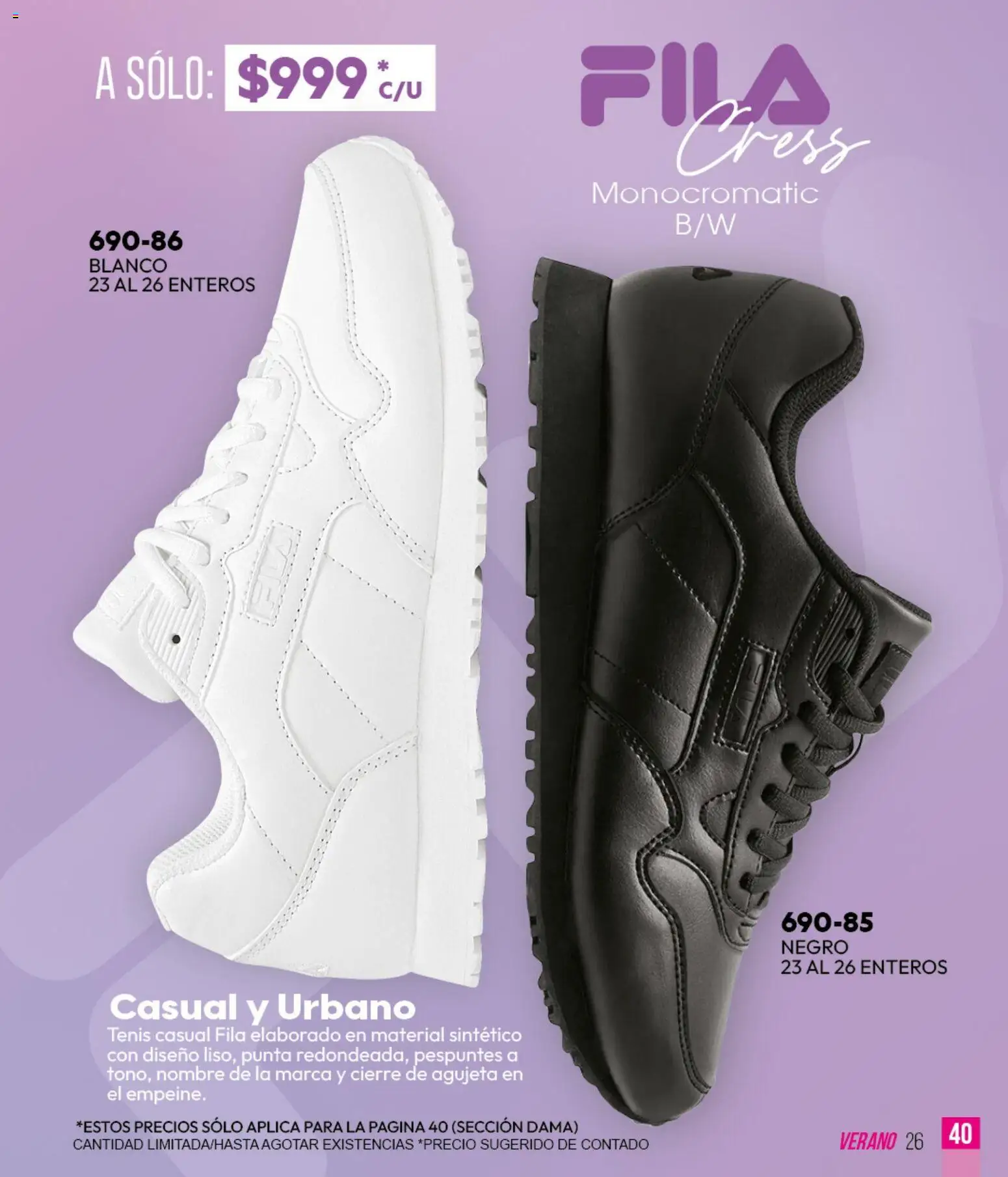 Nuevas ofertas de Cklass válidas en toda la República Mexicana desde el 05.03.2026. ¡Encuentra las mejores ofertas en Cklass catálogo Verano Sportbrands Dama! | Página: 41 | Productos: Tenis