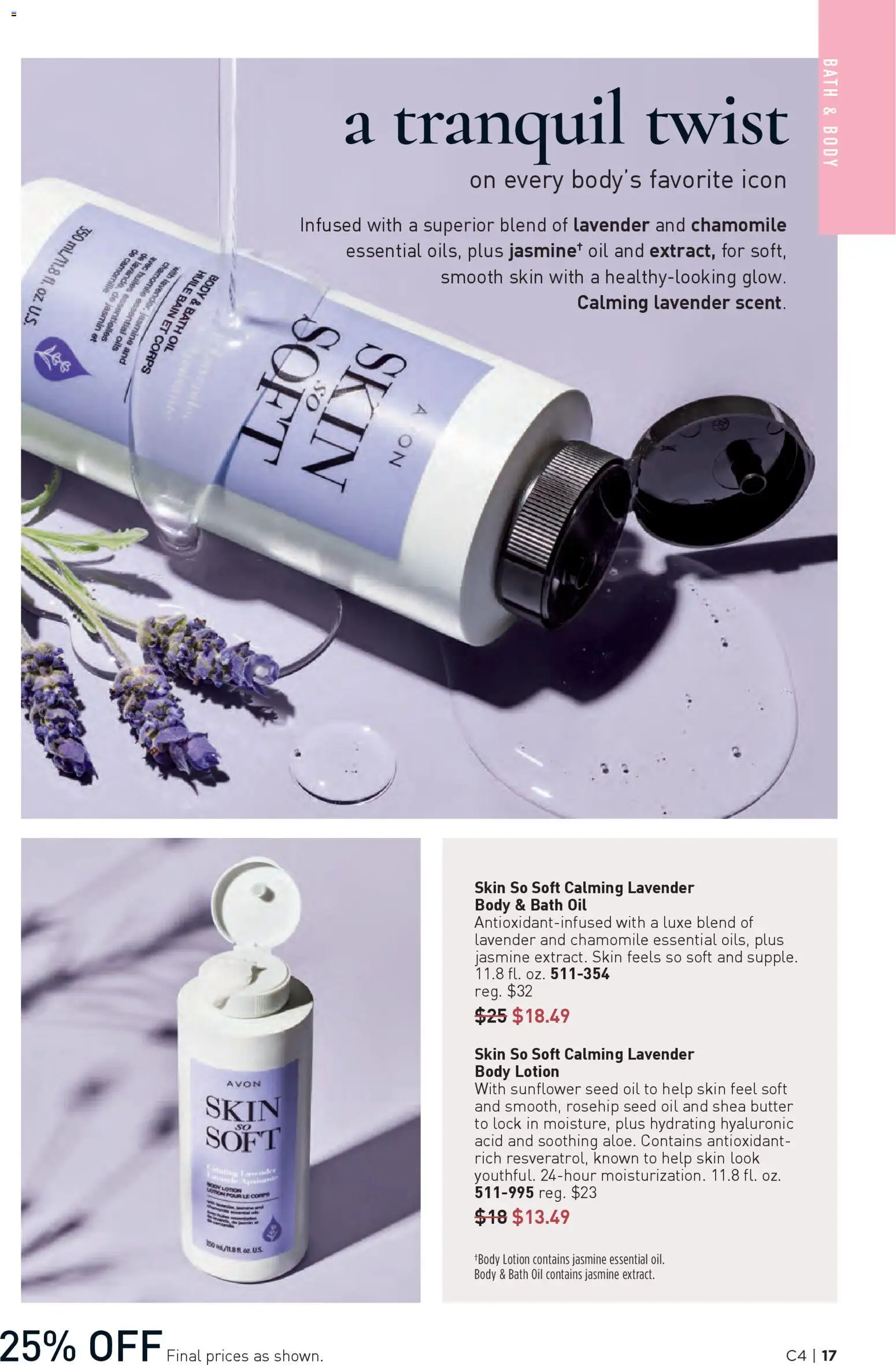 Avon Brochure - valid from 11.02.2026 | Page: 17 | Products: Bath, Butter, Oil