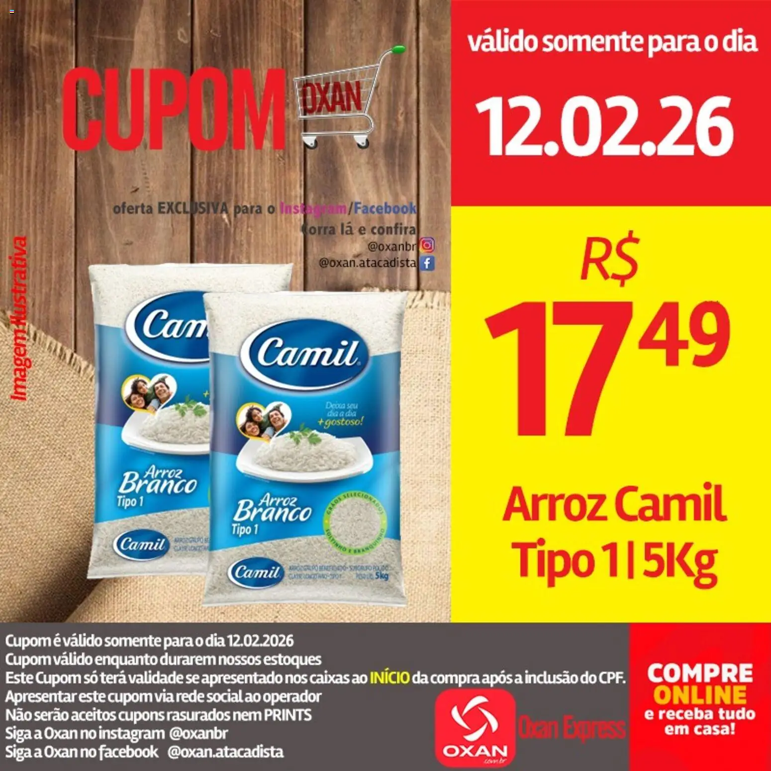 Oxan Atacadista Folheto - válido de 12.02.2026 | Página: 6 | Produtos: Arroz