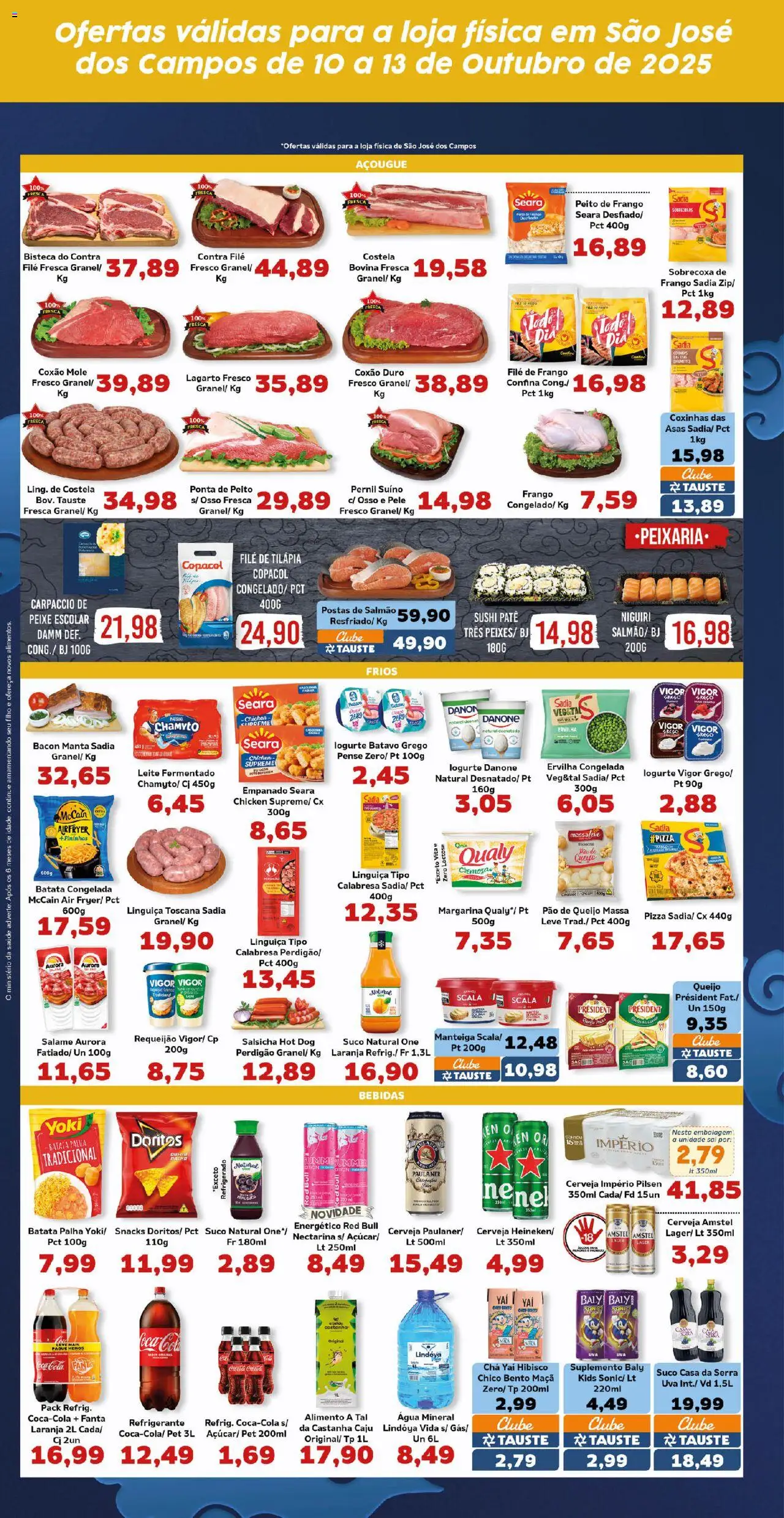 Tauste Folheto - válido de 10.10.2025 | Página: 4 | Produtos: Hibisco, Filé de frango, Requeijão, Margarina