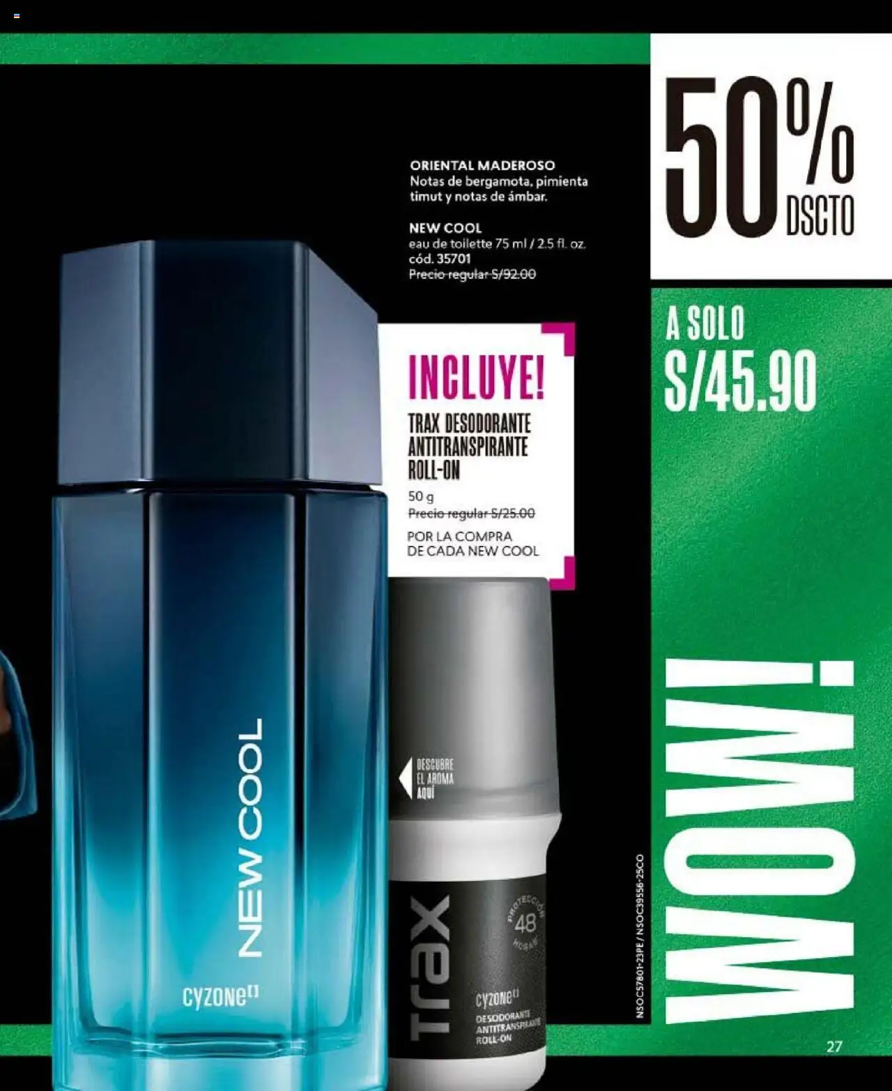 Catálogo CyZone válido desde 24.10.2025 | Página: 27 | Productos: Desodorante, Antitranspirante, EAU de Toilette