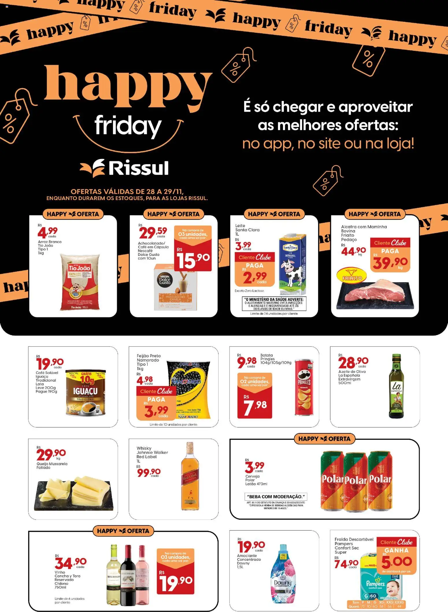 Rissul Folheto - válido de 28.11.2025 | Página: 1 | Produtos: Alcatra, Queijo, Café, Café solúvel