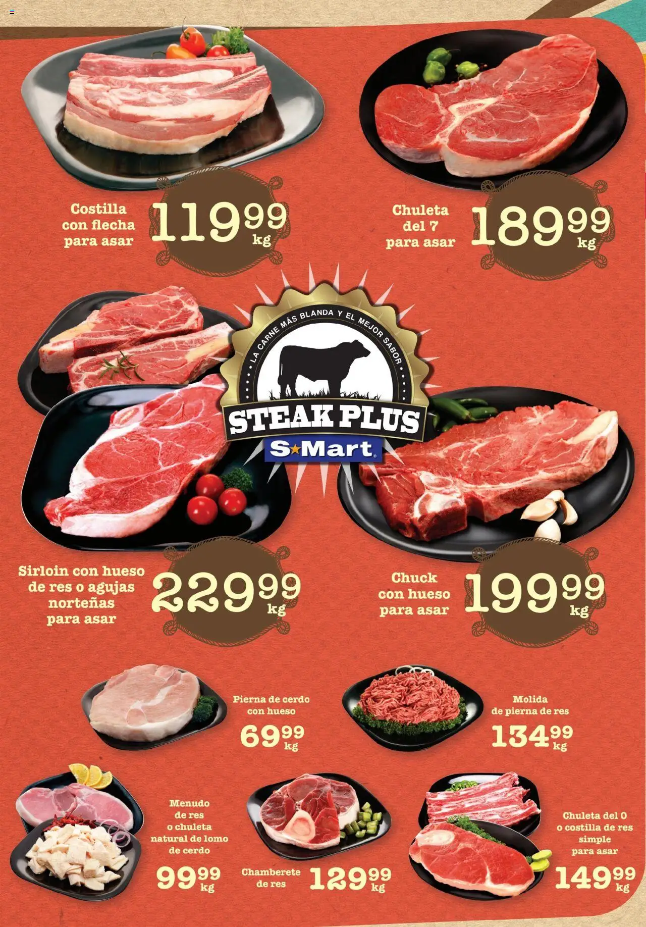 Nuevas ofertas de S-Mart válidas en toda la República Mexicana desde el 18.07.2025. ¡Encuentra las mejores ofertas en S-Mart - Folleto - Chihuahua! | Página: 1 | Productos: Cerdo, Res
