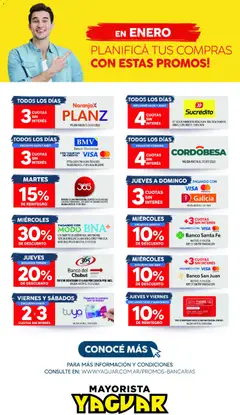 Vista previa Yaguar - Planifica tu mes  válido desde el 20.01.2026