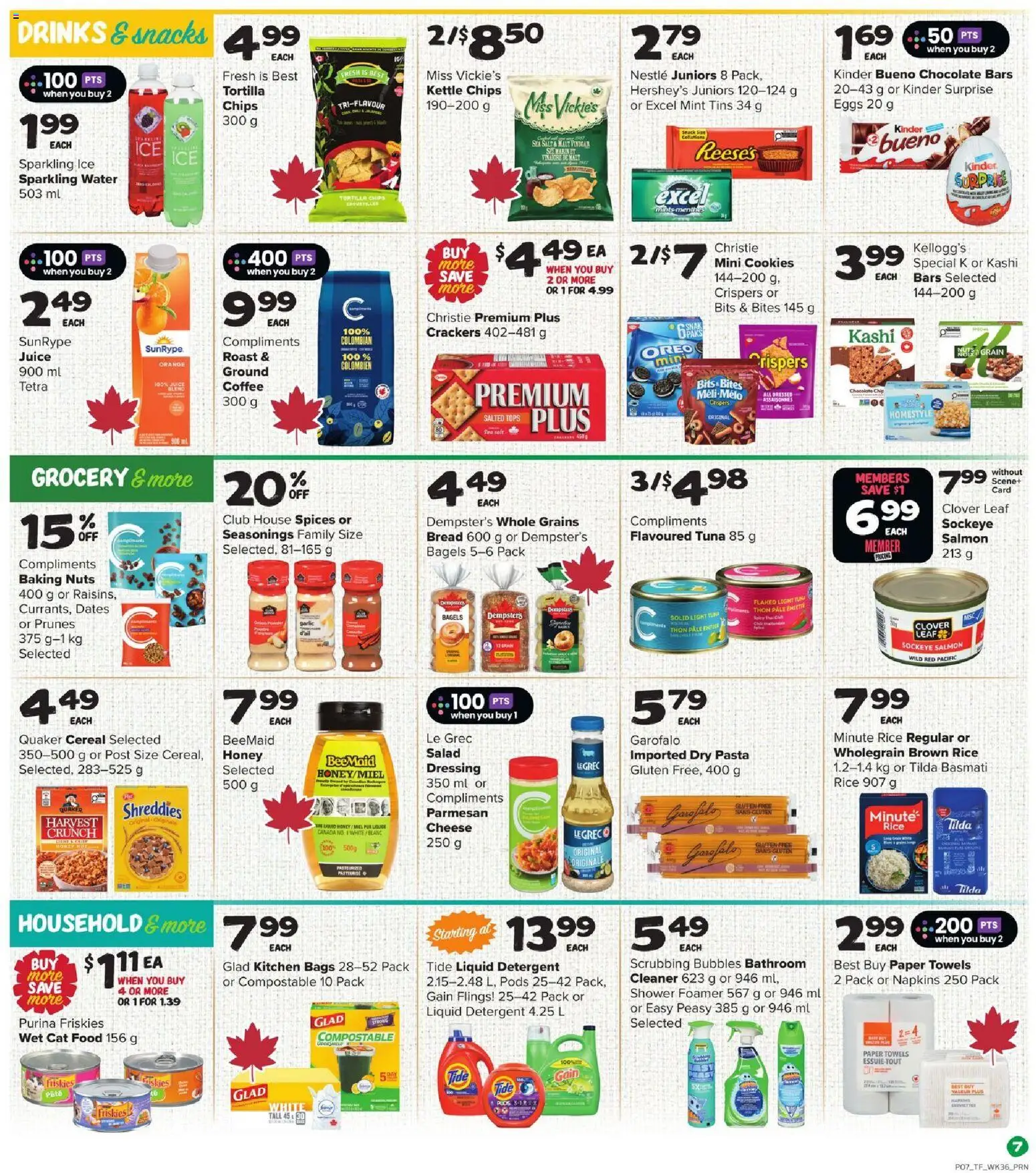 Thrifty Foods flyer valid from 01.01.2026 | Page: 8 | Products: Pasta, Chips, Cookies, Detergent