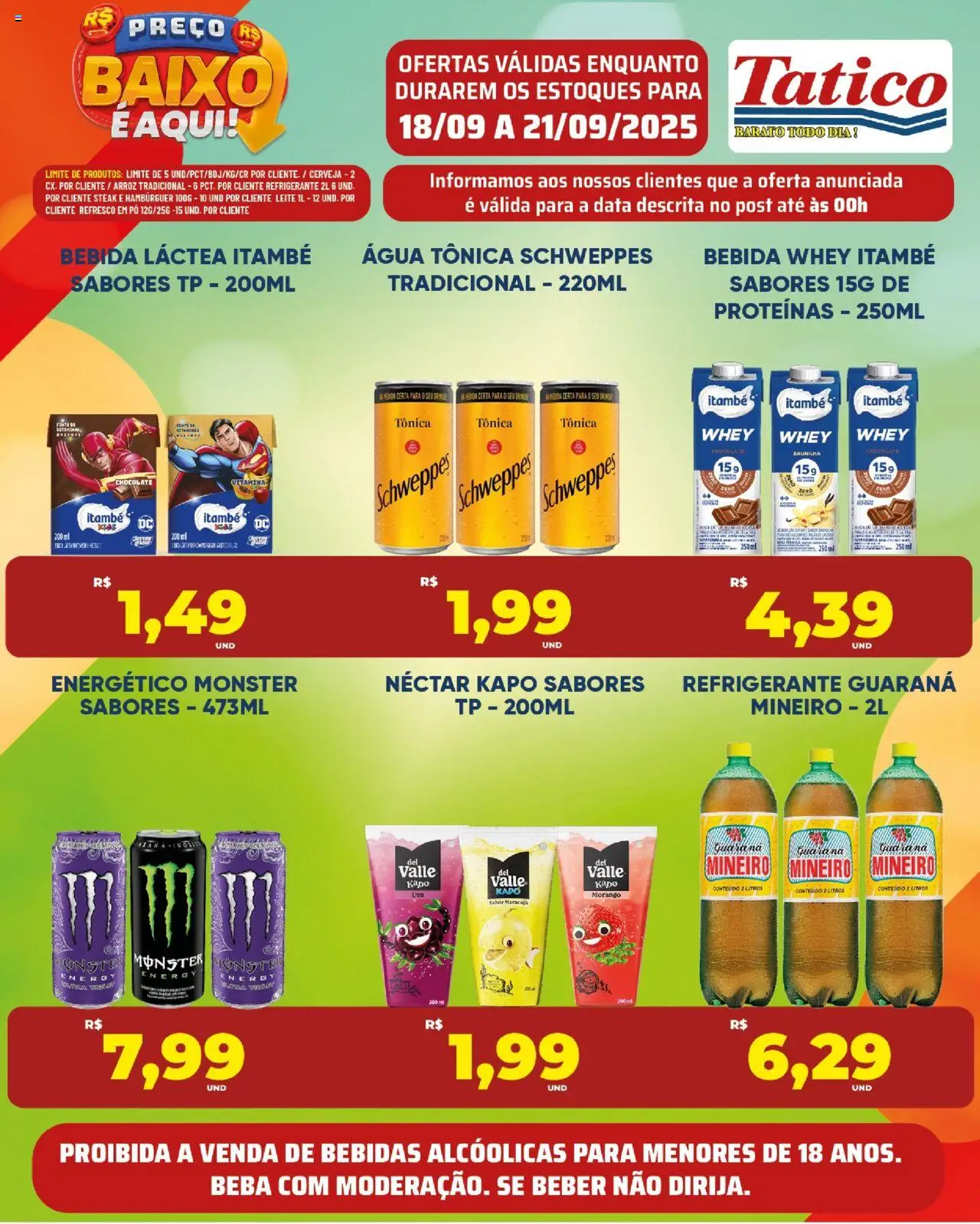 Tatico Folheto - válido de 20.09.2025 | Página: 17 | Produtos: Maracujá, Guaraná, Energético, Bebida