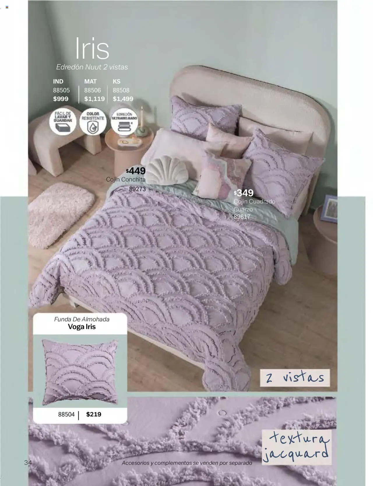 Nuevas ofertas de Vianney válidas en toda la República Mexicana desde el 24.01.2025. ¡Encuentra las mejores ofertas en Vianney catálogo Chavos! | Página: 36 | Productos: Funda, Funda de almohada, Almohada