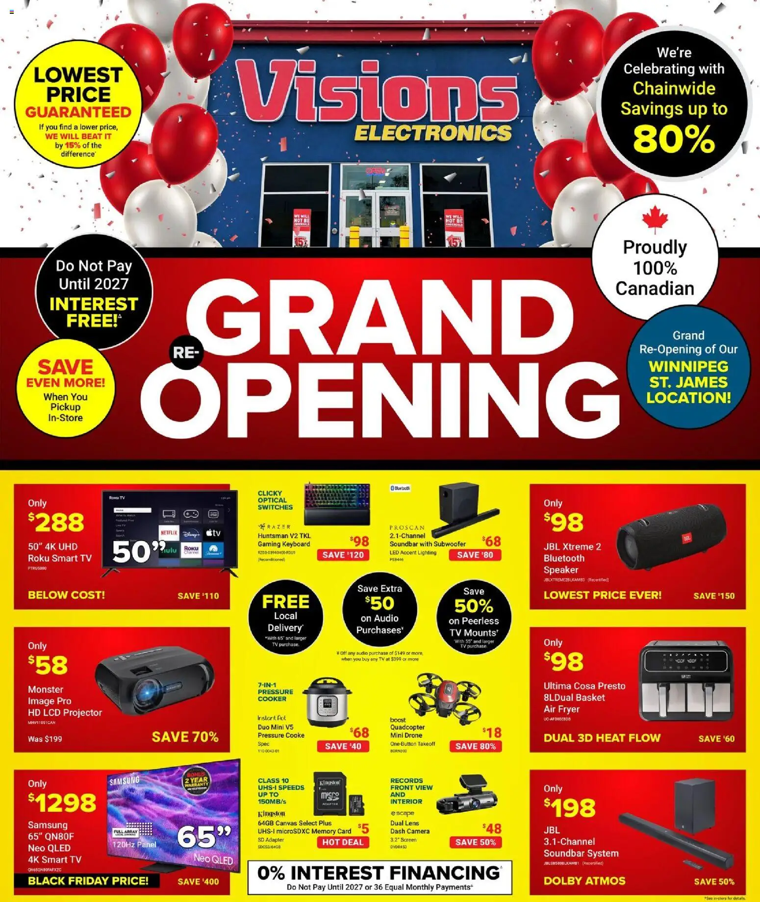 Visions flyer valid from 31.10.2025 | Page: 1 | Products: Keyboard, Speaker, Fryer, Cooker