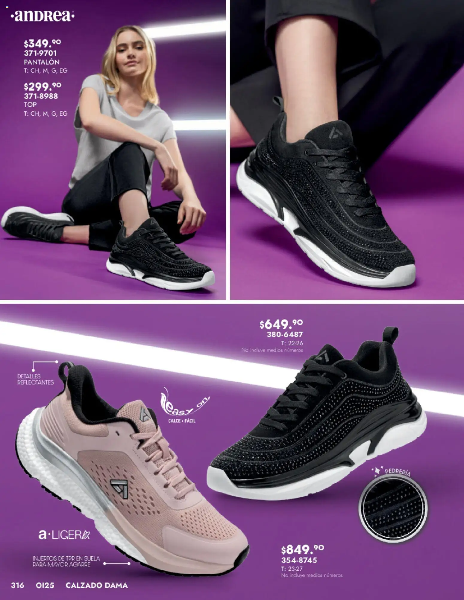 Nuevas ofertas de Andrea válidas en toda la República Mexicana desde el 24.08.2025. ¡Encuentra las mejores ofertas en Andrea - Catálogo Calzado Dama! | Página: 316 | Productos: Flexible