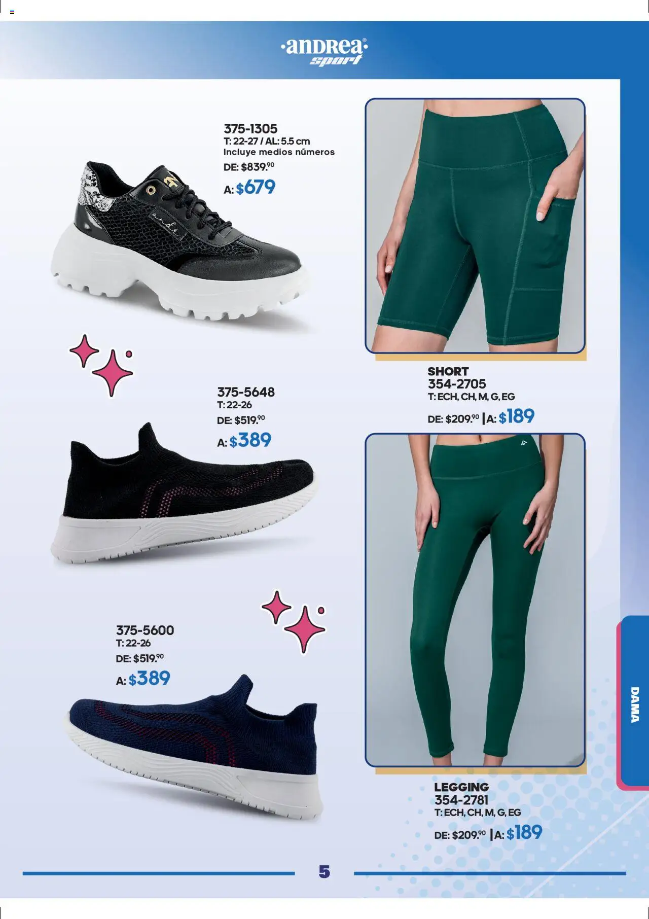 Nuevas ofertas de Andrea válidas en toda la República Mexicana desde el 28.09.2025. ¡Encuentra las mejores ofertas en Andrea - Catálogo Andrea Fest! | Página: 5 | Productos: Short