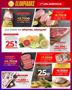 Olímpica - Olimpiadas, con nuestras ofertas siempre ganas -  Vista previa de la revista de la tienda Olímpica valido desde el 13.02.2026 | Página: 3 | Productos: Cerdo, Limón, Asadera, Toronja