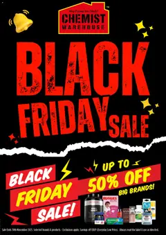 Chemist Warehouse - Black Friday preview  - valid from 21.11.2025
