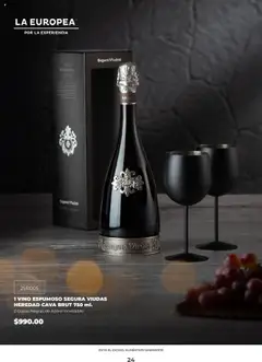 Vista previa de La Europea catálogo, nuevo folleto de la tienda, válido en México a partir del 22.09.2025 | Página: 24 | Productos: Cava, Vino