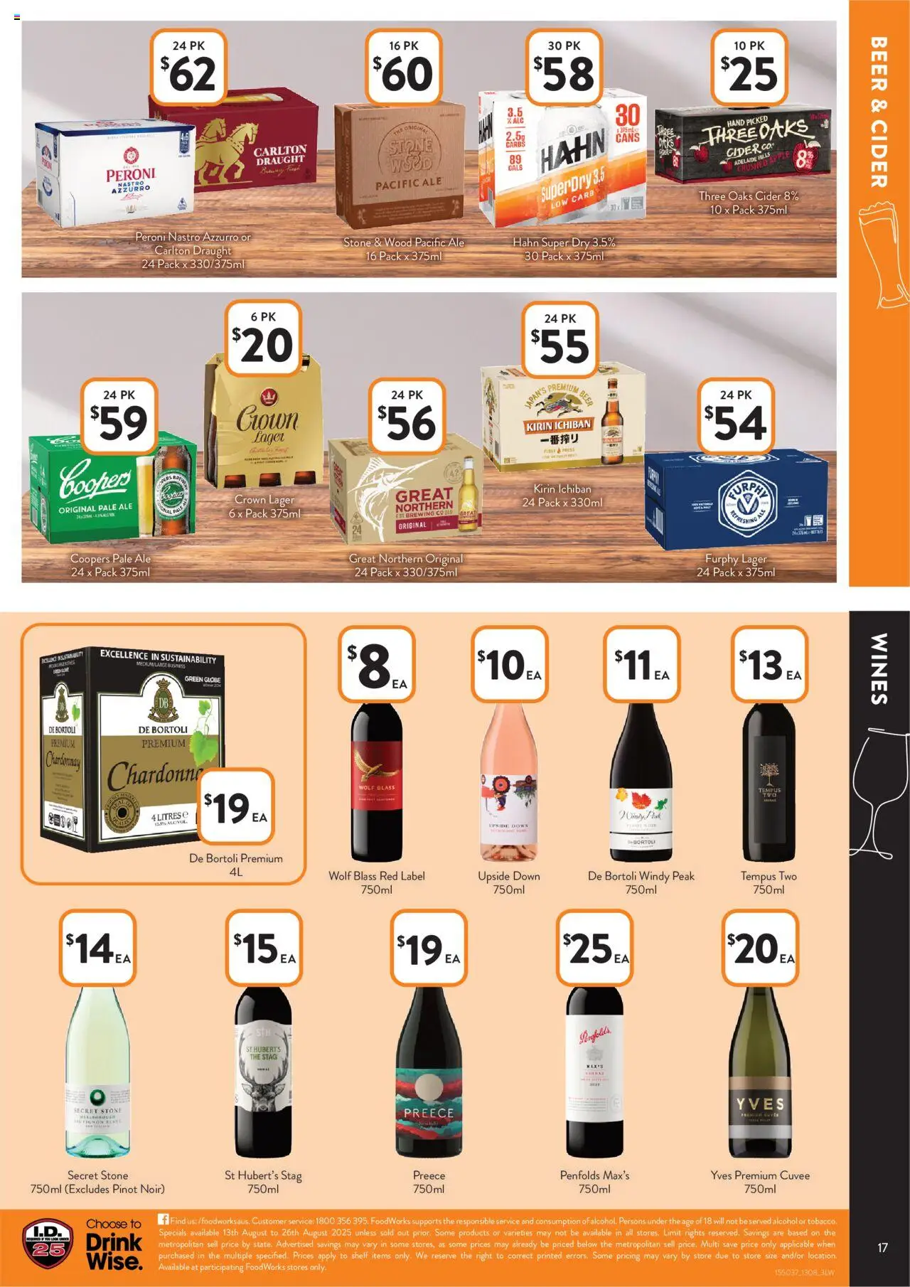 Foodworks catalogue - valid from 13.08.2025 | Page: 17 | Products: Shelf, Beer, Wood, Press