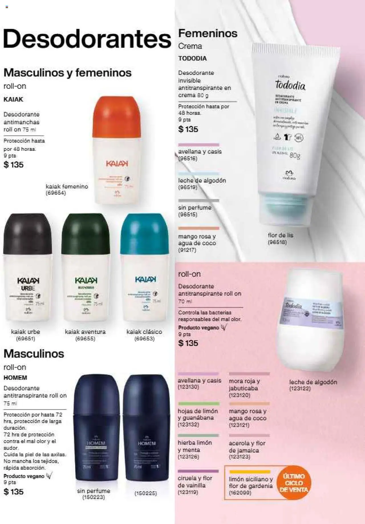 Nuevas ofertas de Natura válidas en toda la República Mexicana desde el 21.07.2025. ¡Encuentra las mejores ofertas en Natura - Campaña12 2025! | Página: 146 | Productos: Antitranspirante, Agua, Limón, Leche