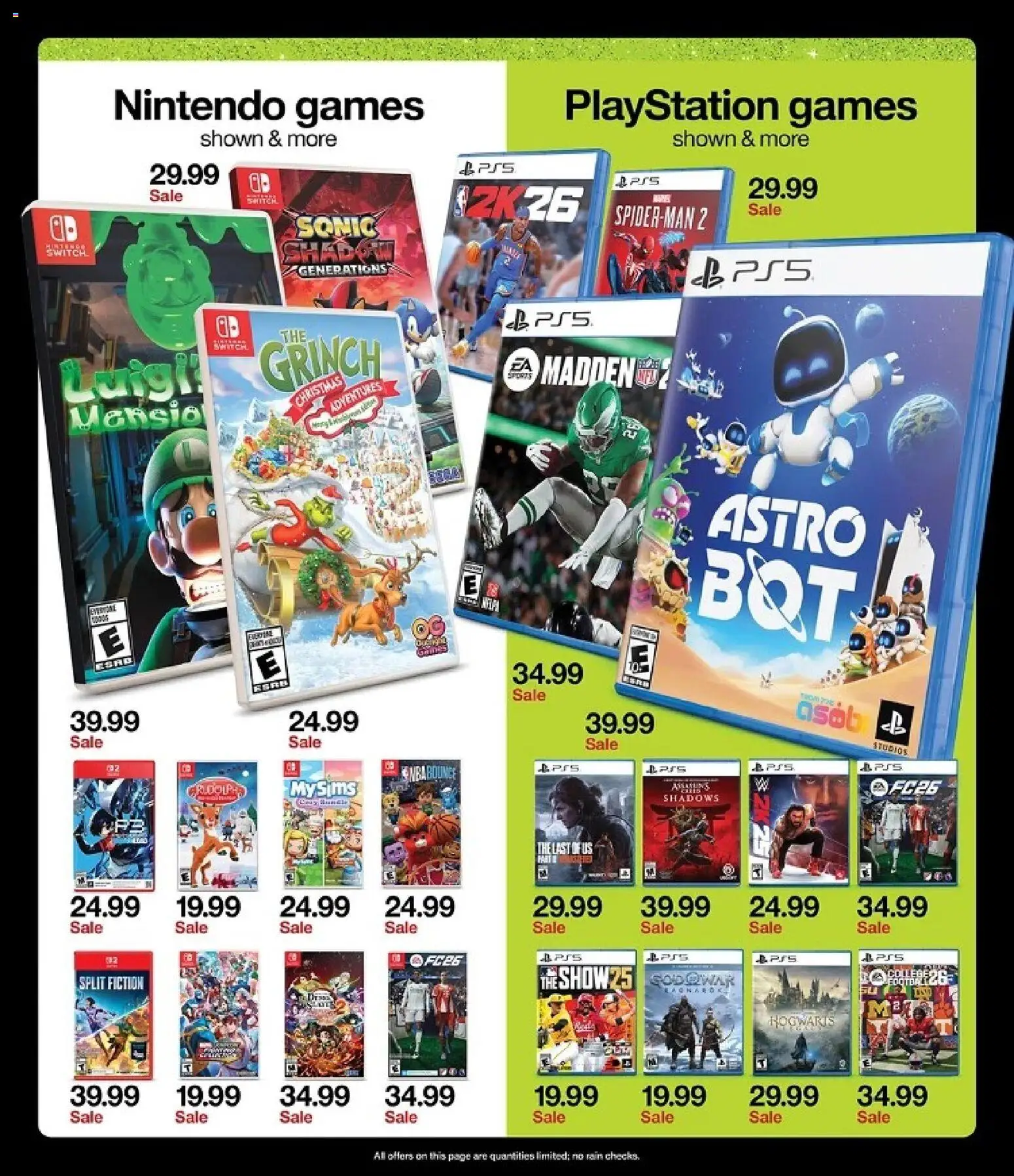 Target Black Friday - valid from 23.11.2025 | Page: 6 | Products: Switch, Playstation, Game, Nintendo