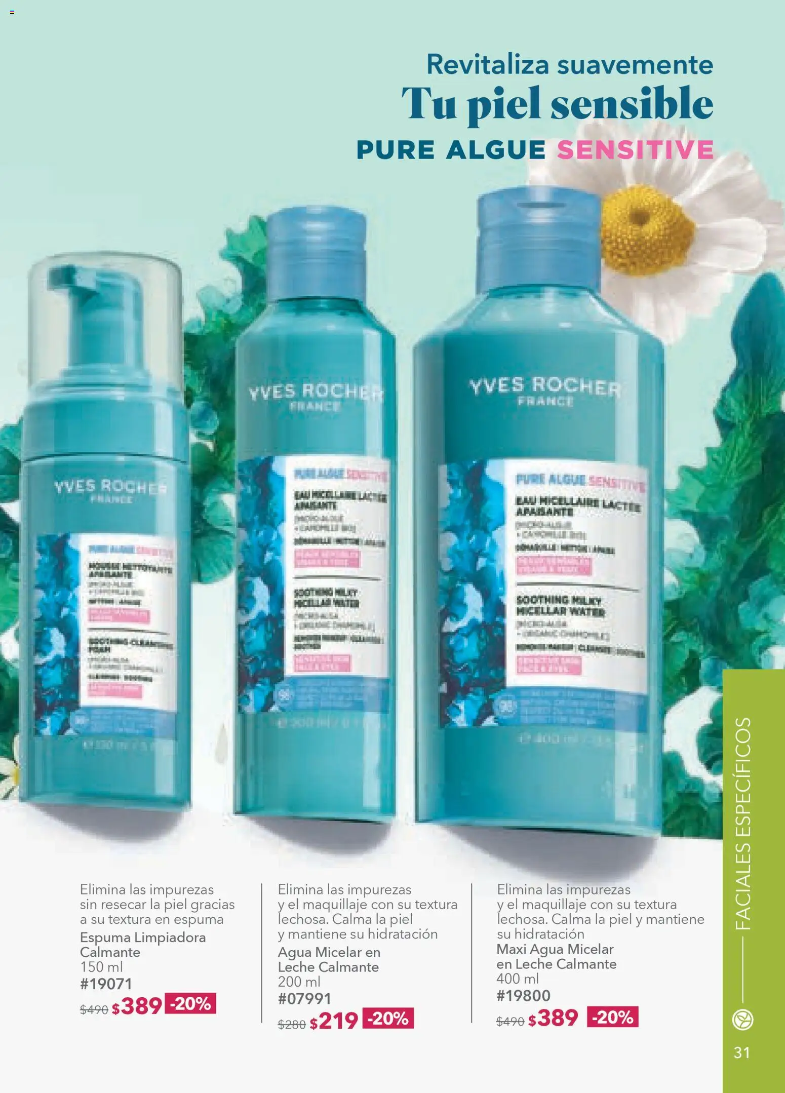 Nuevas ofertas de Yves Rocher válidas en toda la República Mexicana desde el 24.03.2026. ¡Encuentra las mejores ofertas en Yves Rocher campaña 5 2026! | Página: 31 | Productos: Agua, Leche, Espuma, Maquillaje