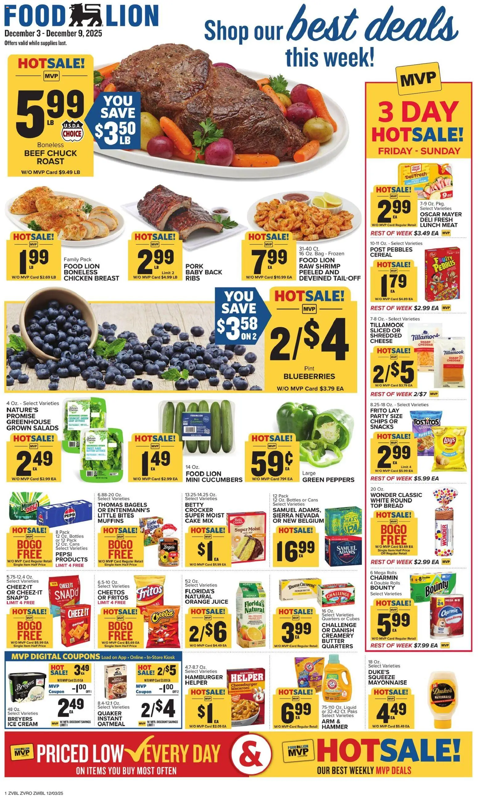 Food Lion Weekly Ad - valid from 03.12.2025 | Page: 1