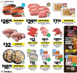 Drakes catalogue - valid from 20.08.2025 | Page: 4 | Products: Pork, Prawns, Steak, Garlic