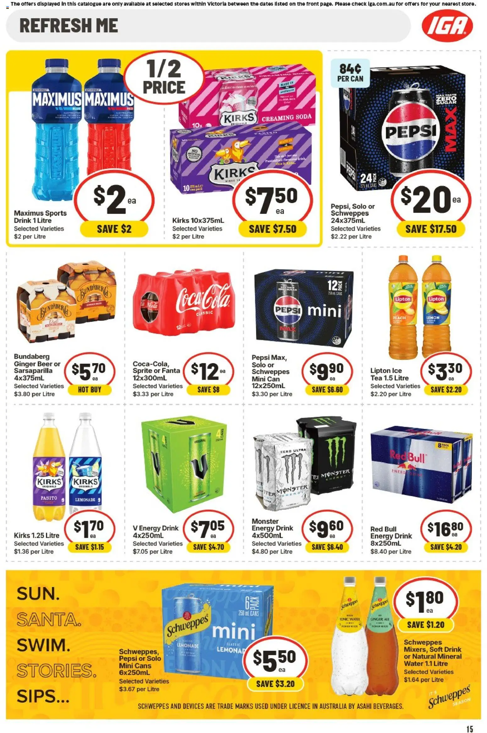 IGA catalogue - valid from 24.12.2025 | Page: 18 | Products: Ginger, Beer, Tea, Pepsi