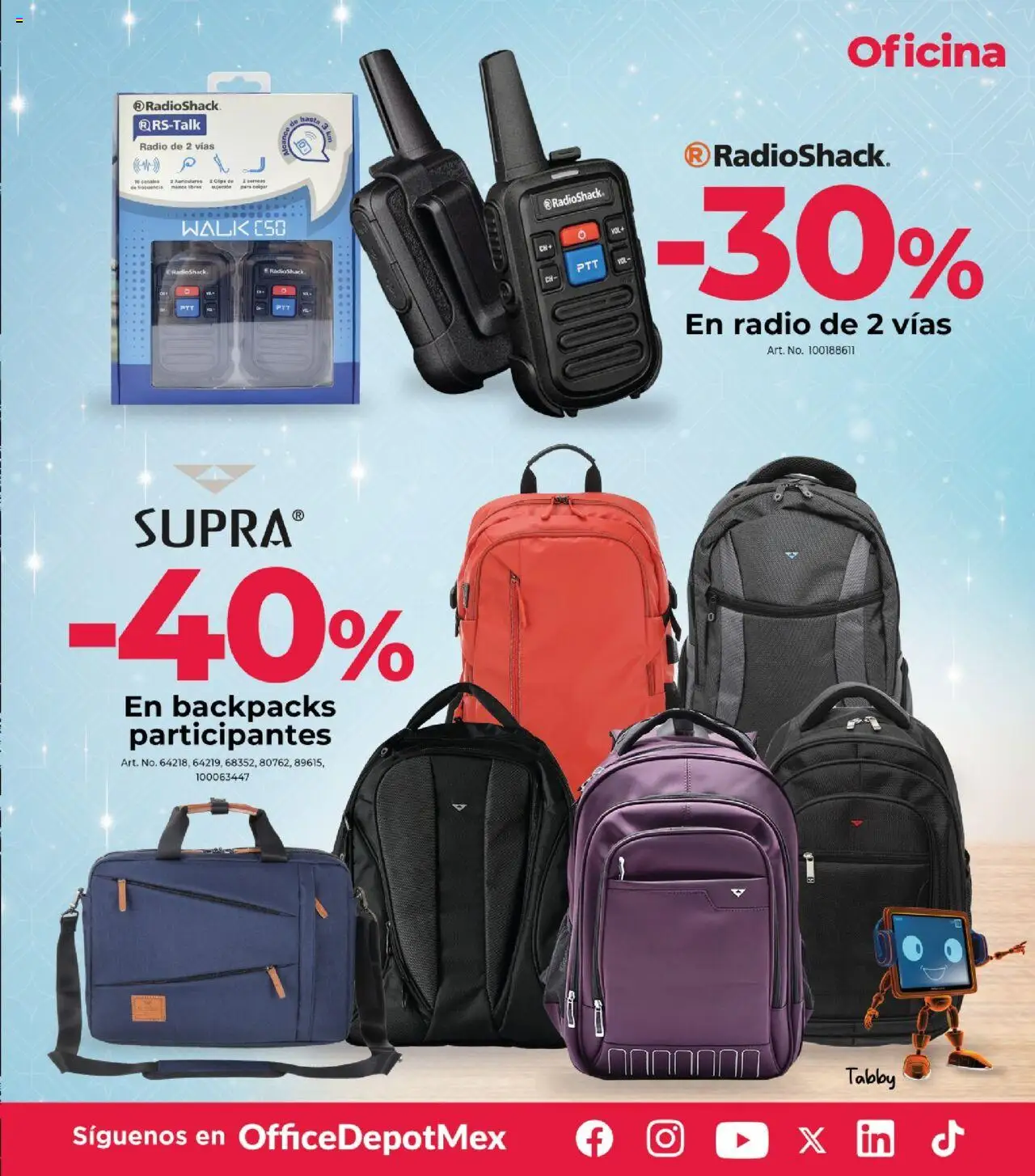 Nuevas ofertas de Office Depot válidas en toda la República Mexicana desde el 01.10.2025. ¡Encuentra las mejores ofertas en Office Depot - Catálogo! | Página: 27 | Productos: Radio