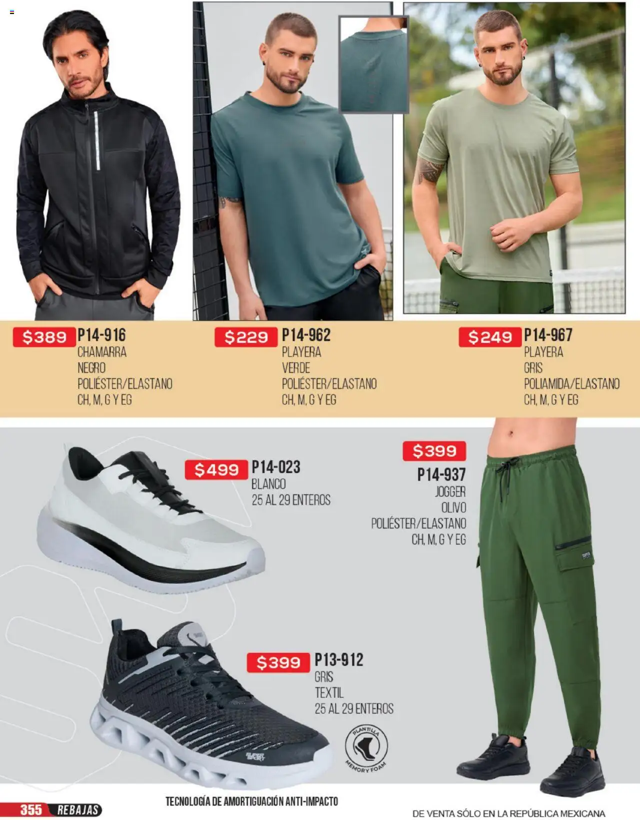 Nuevas ofertas de Cklass válidas en toda la República Mexicana desde el 23.06.2025. ¡Encuentra las mejores ofertas en Cklass catálogo Rebajas Sobre Calzado! | Página: 356 | Productos: Chamarra, Playera