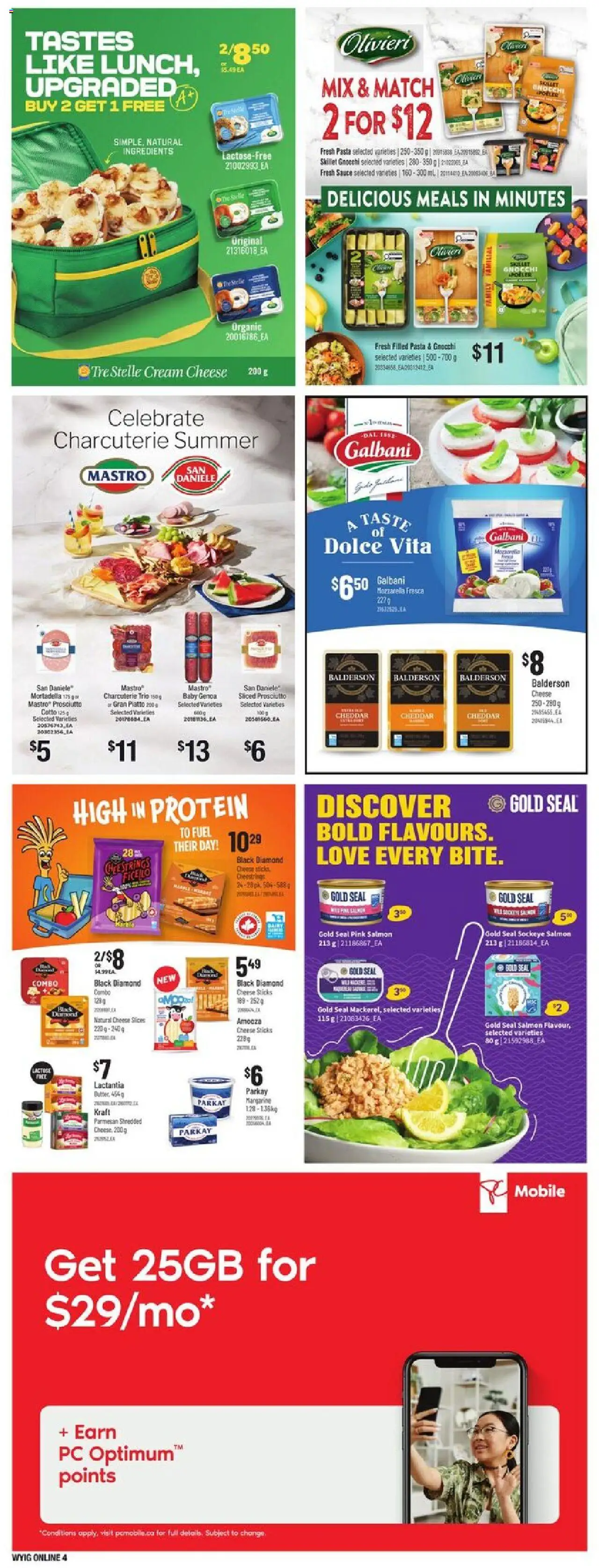 Independent Grocer flyer valid from 21.08.2025 | Page: 17 | Products: Pasta, Cream, PC, Cheese