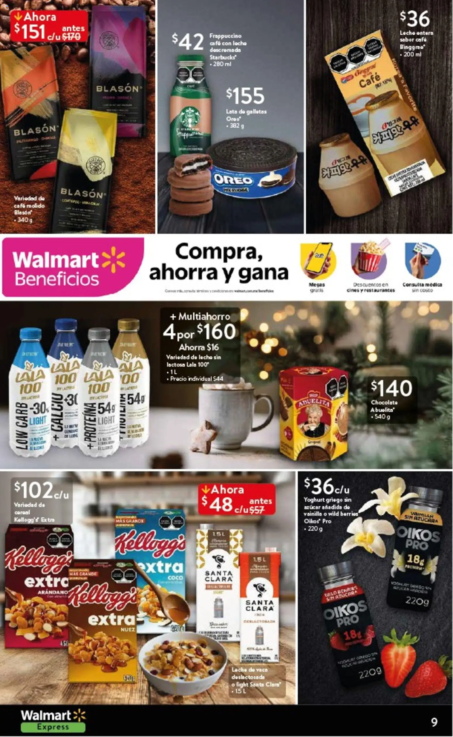 Nuevas ofertas de Walmart Express válidas en toda la República Mexicana desde el 20.11.2025. ¡Encuentra las mejores ofertas en Walmart Express folleto El lujo de compartir está en los detalles! | Página: 9
