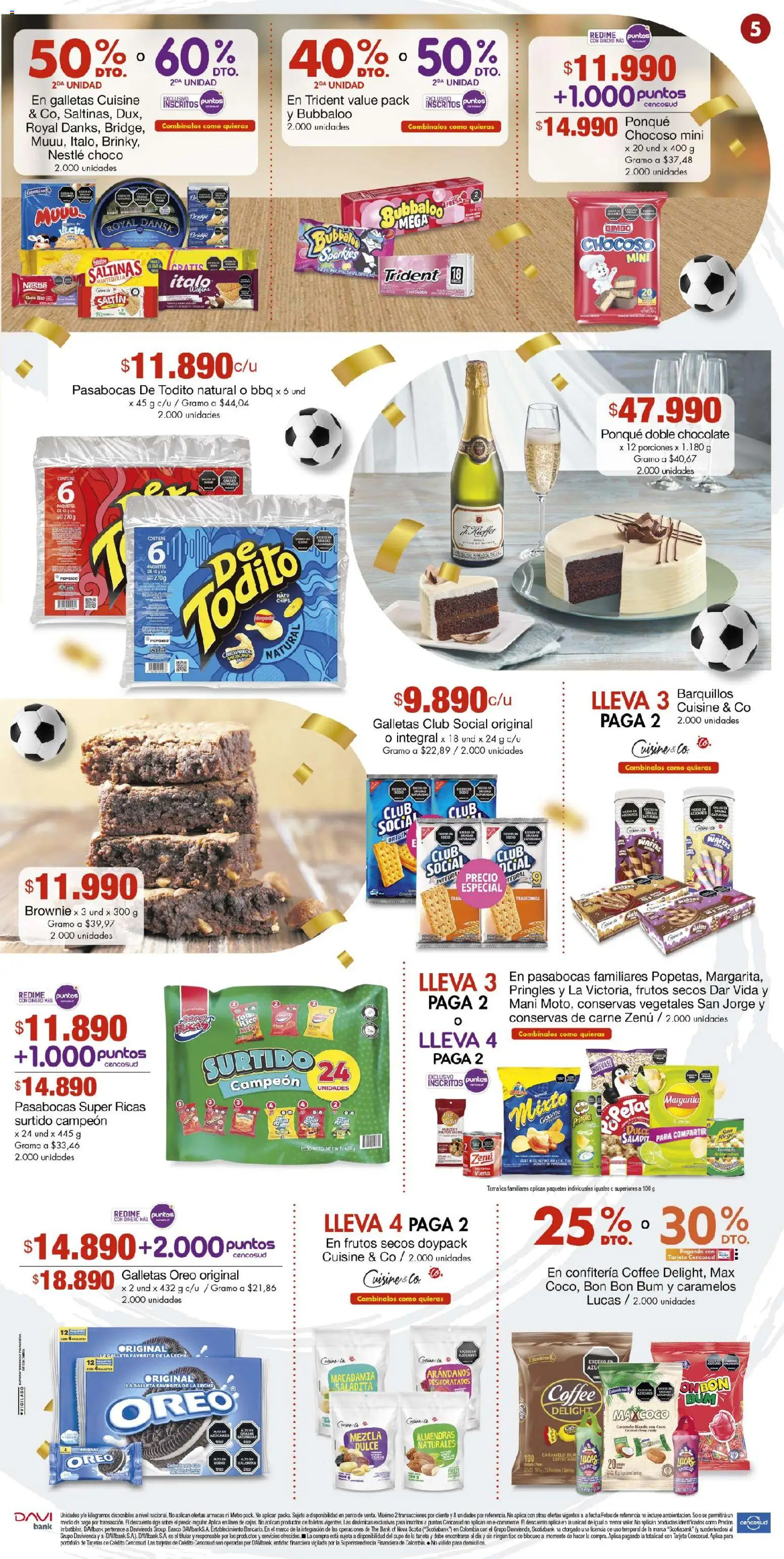 Metro revista - valida desde el 27.03.2026 | Página: 5 | Productos: Almendras, Ponqué, Fresa, Chocolate