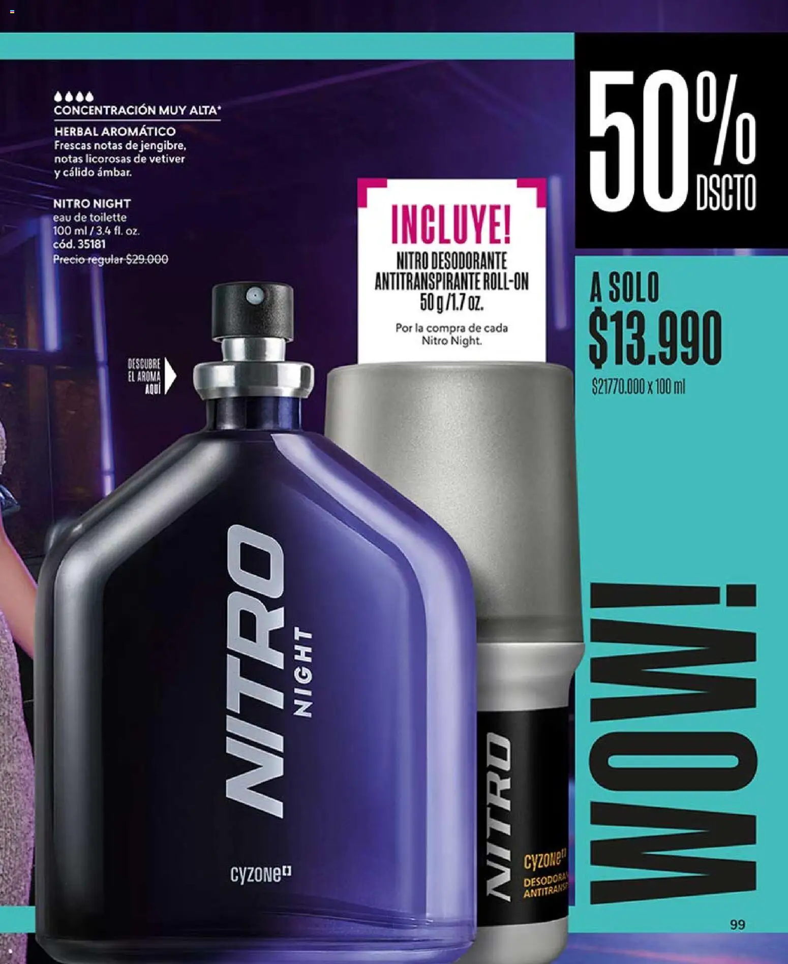 Catálogo CyZone Campaña 6 │ válido desde el 31.03.2026 | Página: 99 | Productos: Eau de toilette, Desodorante, Antitranspirante