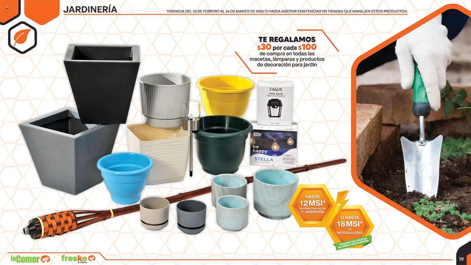 Nuevas ofertas de La Comer válidas en toda la República Mexicana desde el 25.02.2026. ¡Encuentra las mejores ofertas en La Comer folleto! | Página: 19 | Productos: Farol, Té