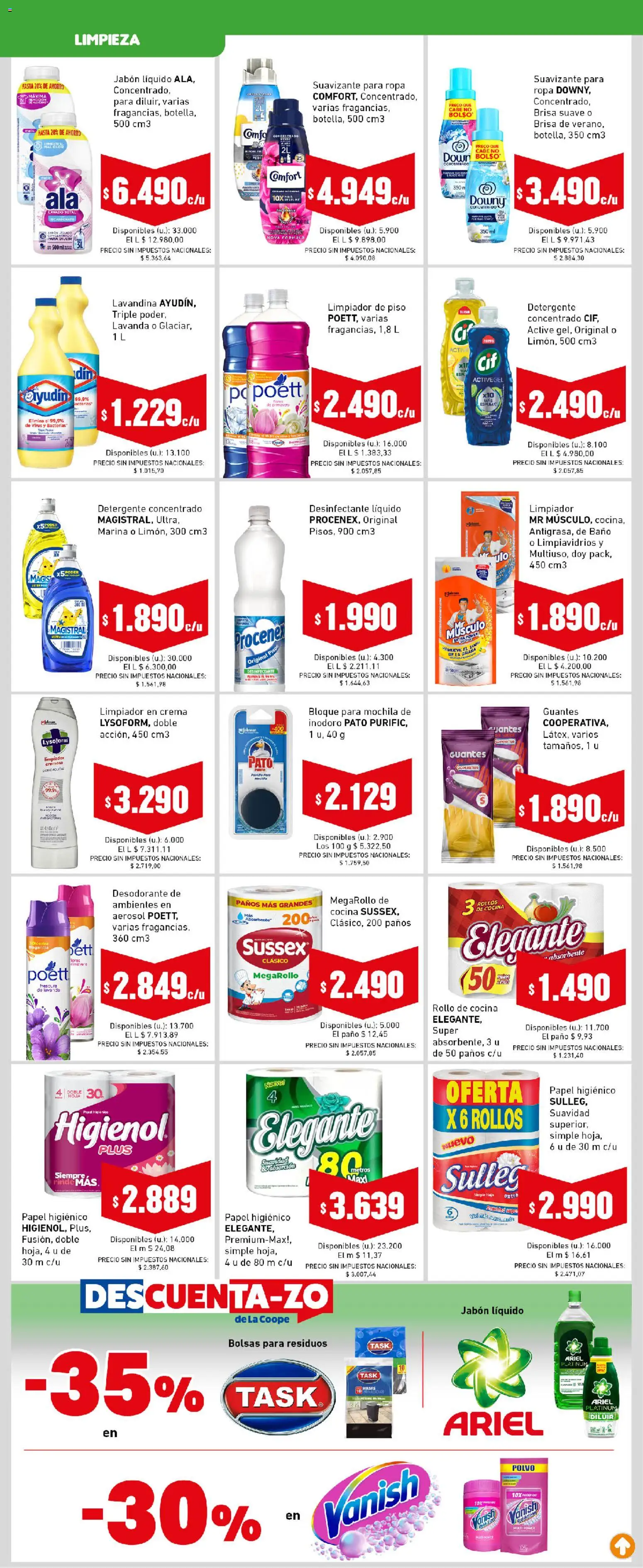 Cooperativa Obrera - Ahorrón │ válido desde el 19.03.2026 | Página: 7 | Productos: Detergente, Mochila, Suavizante, Crema