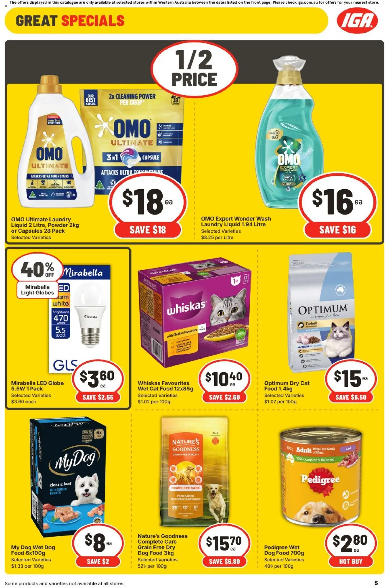 IGA catalogue - valid from 07.01.2026 | Page: 8 | Products: Powder, Chicken, Vegetables, Laundry