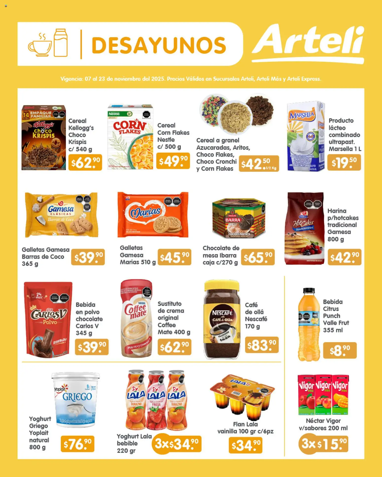 Nuevas ofertas de Arteli válidas en toda la República Mexicana desde el 07.11.2025. ¡Encuentra las mejores ofertas en Arteli folleto! | Página: 3 | Productos: Café, Barra, Caja, Polvo