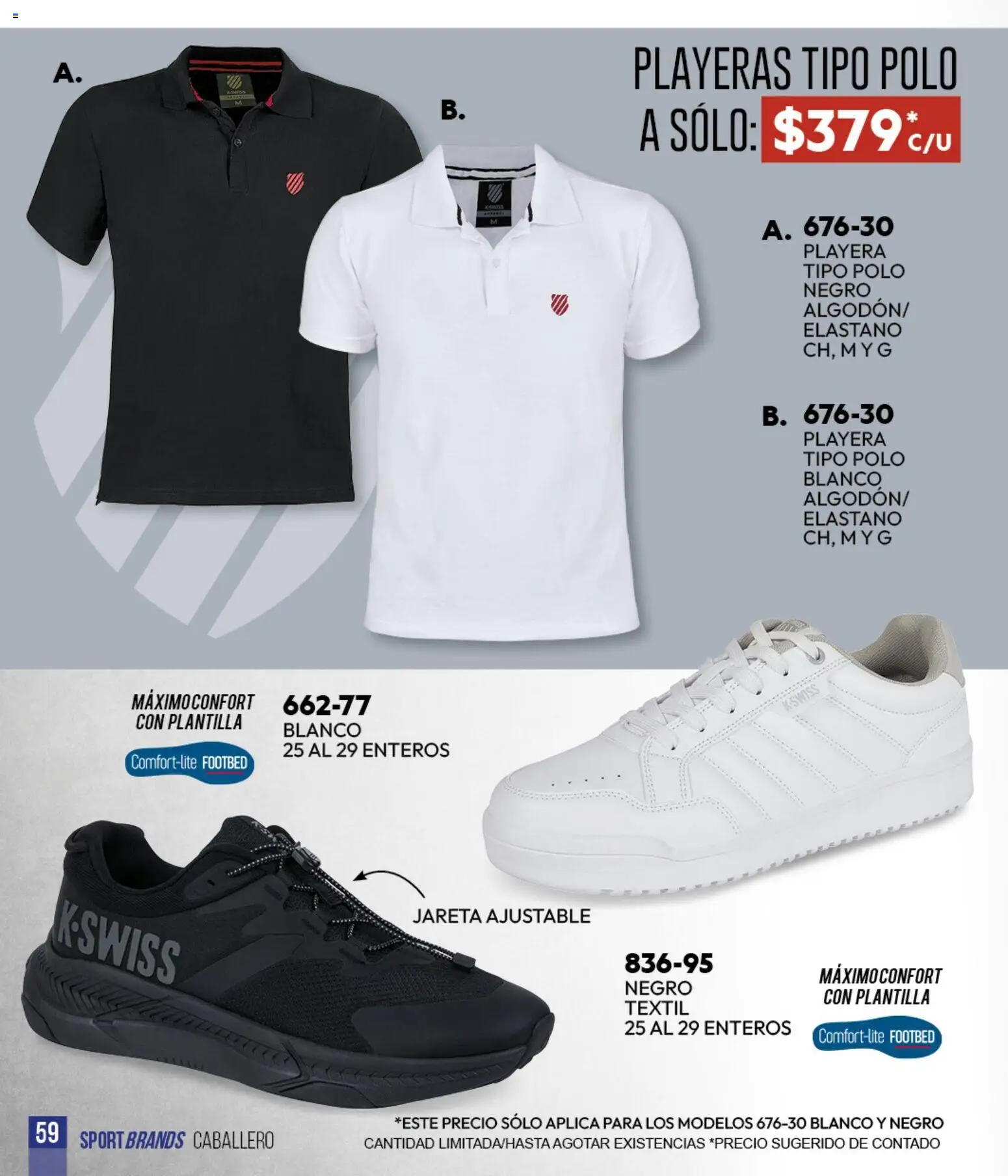 Nuevas ofertas de Cklass válidas en toda la República Mexicana desde el 05.03.2026. ¡Encuentra las mejores ofertas en Cklass catálogo Sportbrands Verano Caballero! | Página: 60 | Productos: Playera